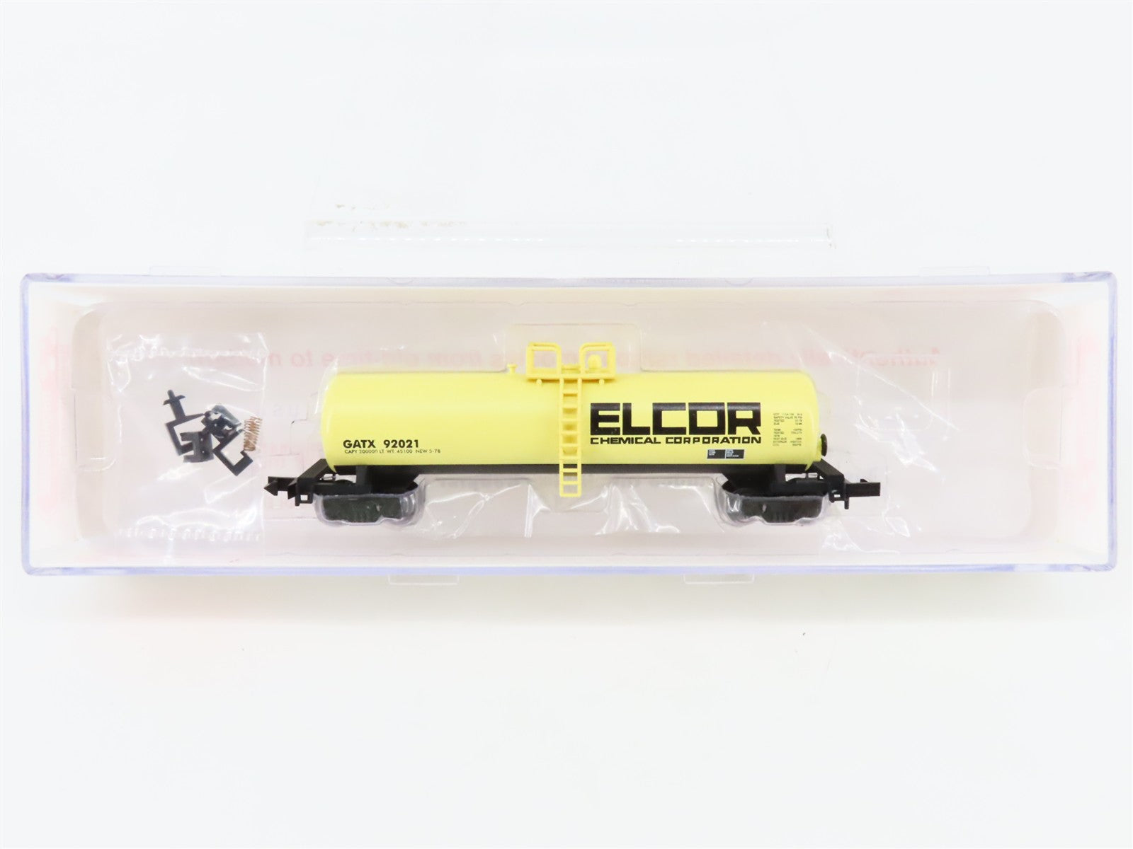N Scale Roundhouse 8383 GATX Elcor Chemical 50' Modern Tank Car 92021