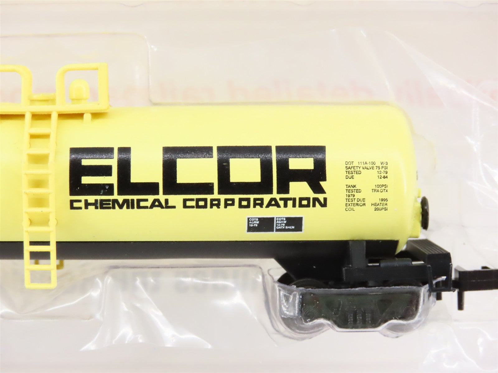N Scale Roundhouse 8383 GATX Elcor Chemical 50' Modern Tank Car 92021