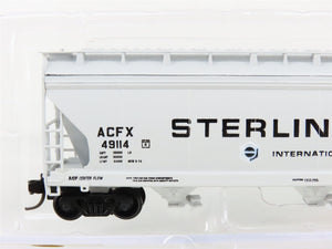 N Scale InterMountain 67026-06 ACFX Sterling Salt 3-Bay Hopper 49114