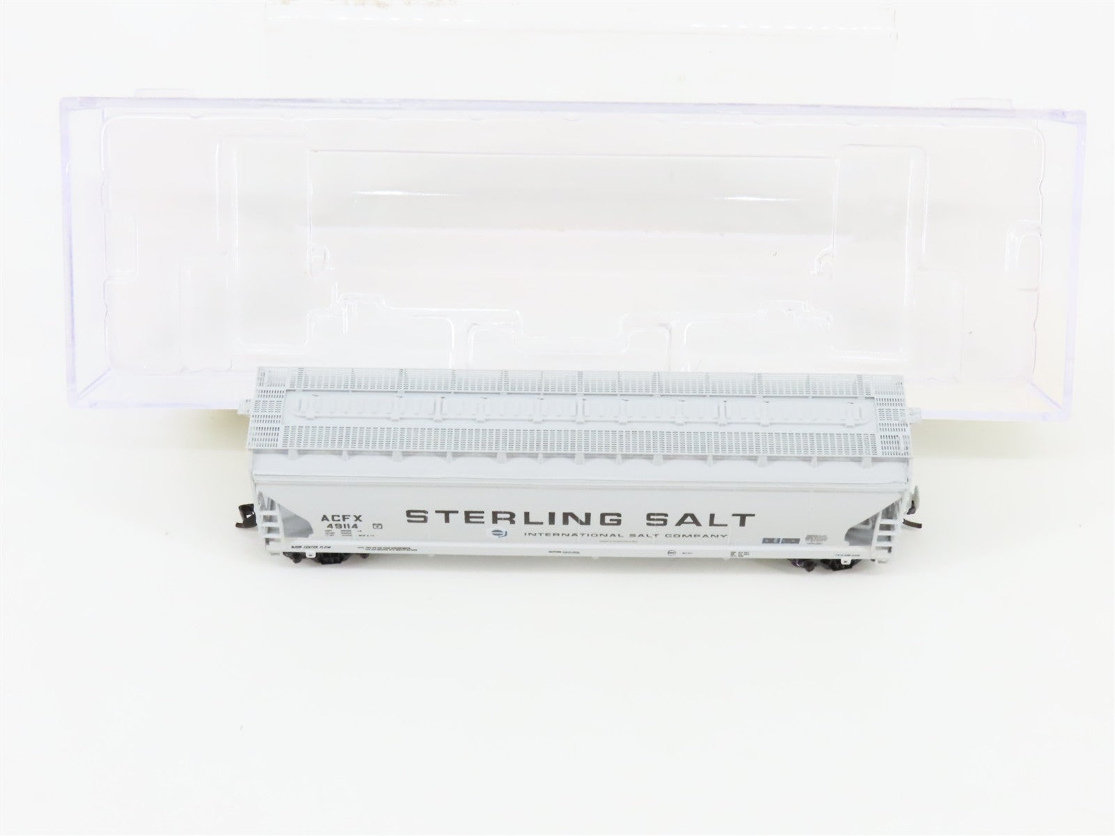 N Scale InterMountain 67026-06 ACFX Sterling Salt 3-Bay Hopper 49114
