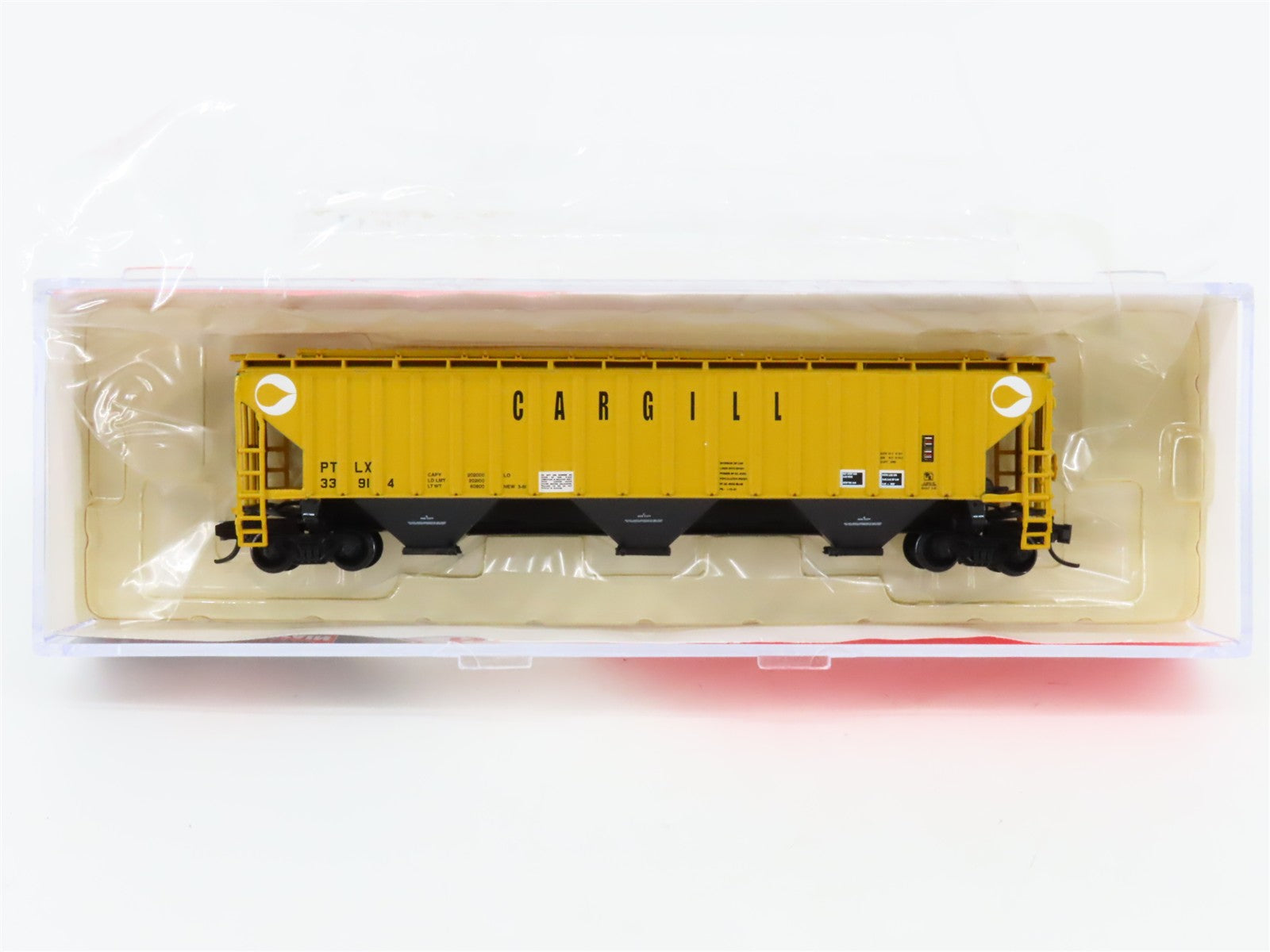 N Scale InterMountain 65376-06 PTLX Cargill 3-Bay Covered Hopper 33914