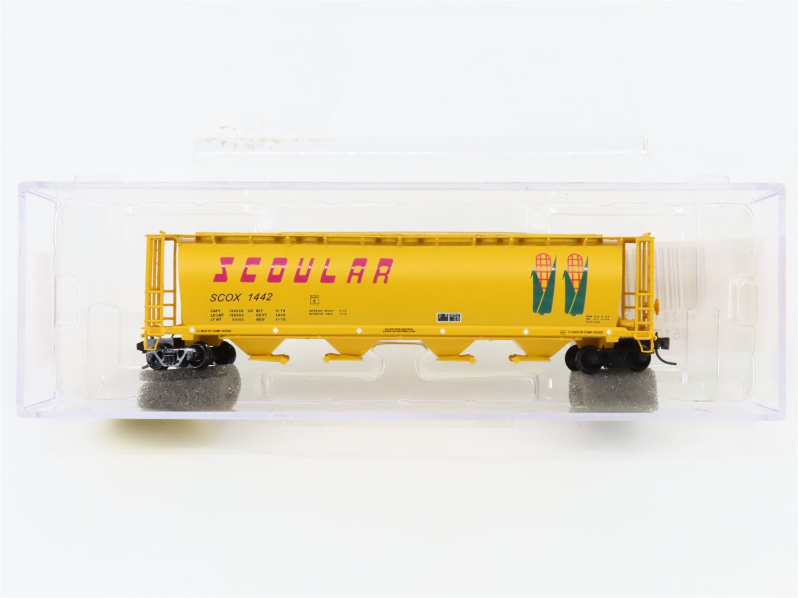 N Scale Micro-Trains MTL 65106-04 SCOX Scoular Cylindrical Covered Hopper 1442