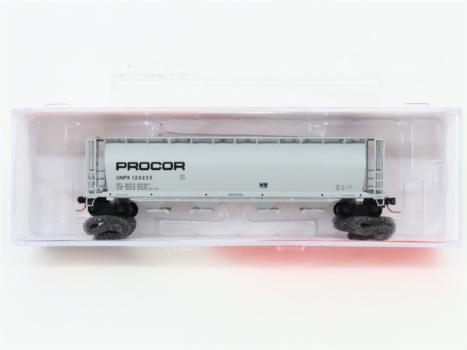 N Scale InterMountain 65126-07 UNPX Procor Cylindrical Covered Hopper 120225