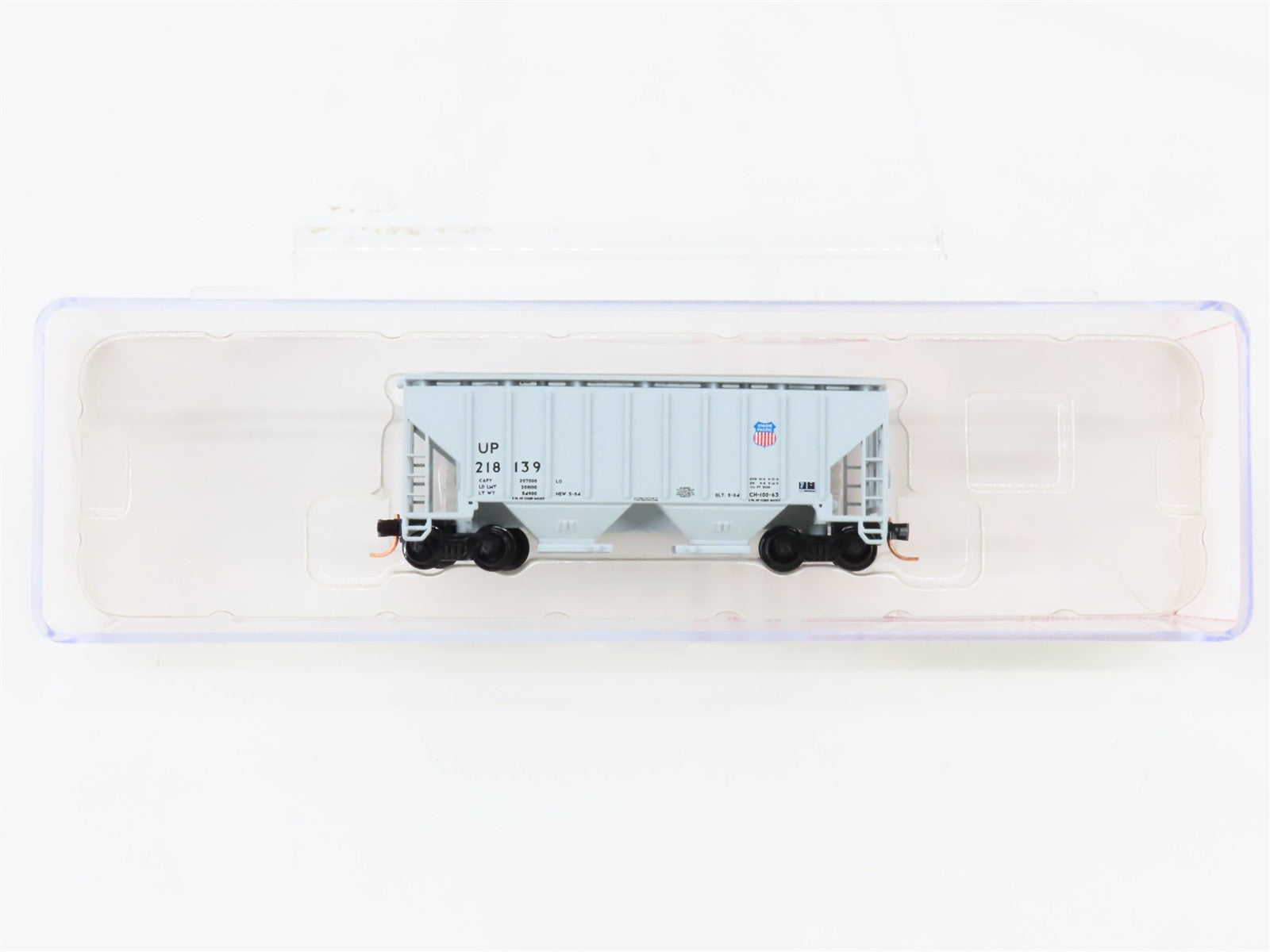 N Scale Red Caboose RM-25002-16 UP Union Pacific 2-Bay Covered Hopper 218139