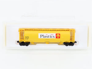 N Scale Bowser 37253 SCPX Shell Chemical 3-Bay Covered Hopper 3502