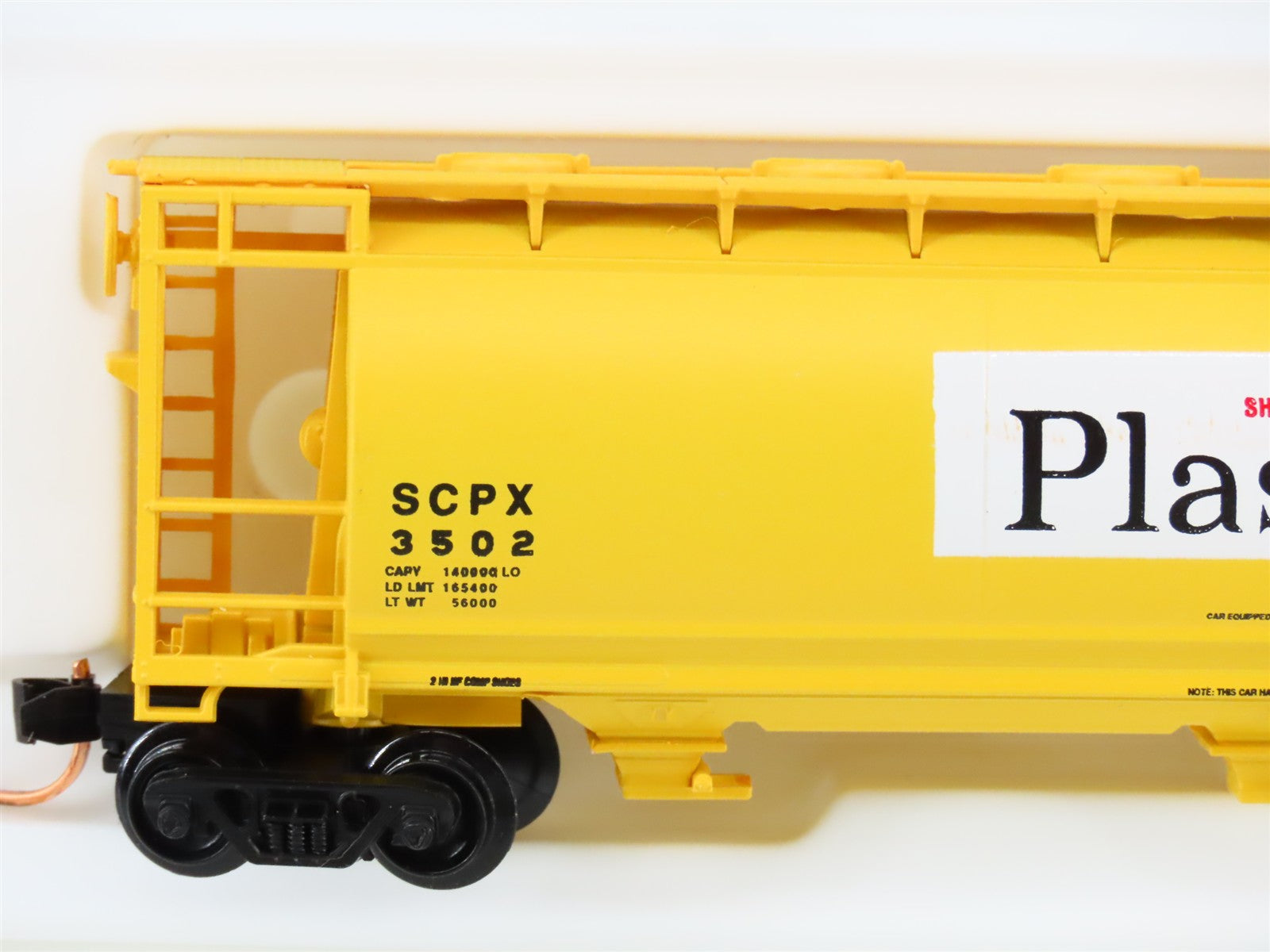 N Scale Bowser 37253 SCPX Shell Chemical 3-Bay Covered Hopper 3502