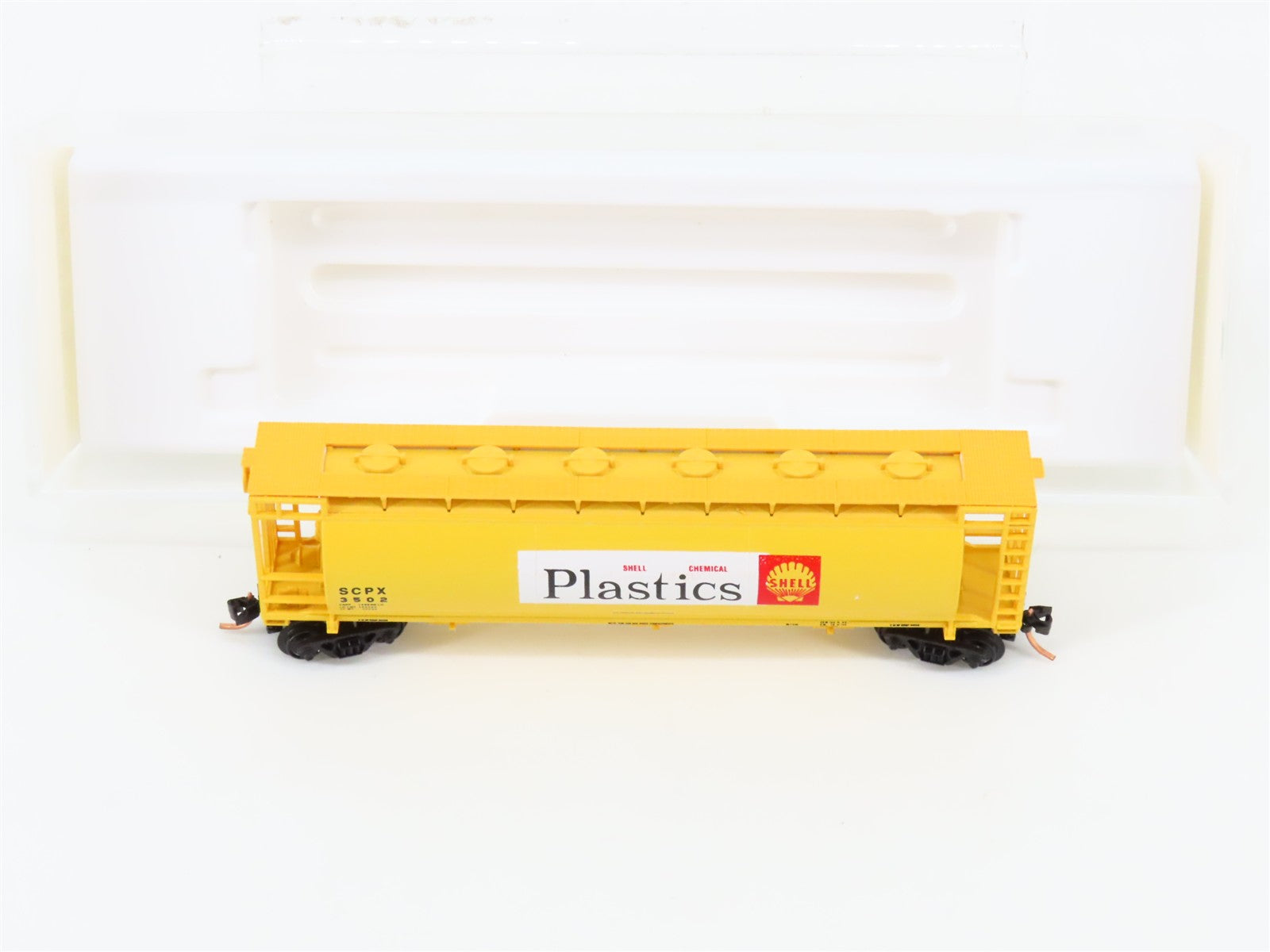 N Scale Bowser 37253 SCPX Shell Chemical 3-Bay Covered Hopper 3502