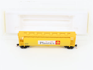 N Scale Bowser 37253 SCPX Shell Chemical 3-Bay Covered Hopper 3502