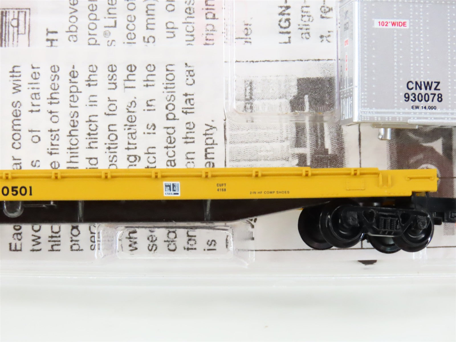 N Scale Micro-Trains MTL 64024 C&NW Chicago & North Western Flat Car 780501