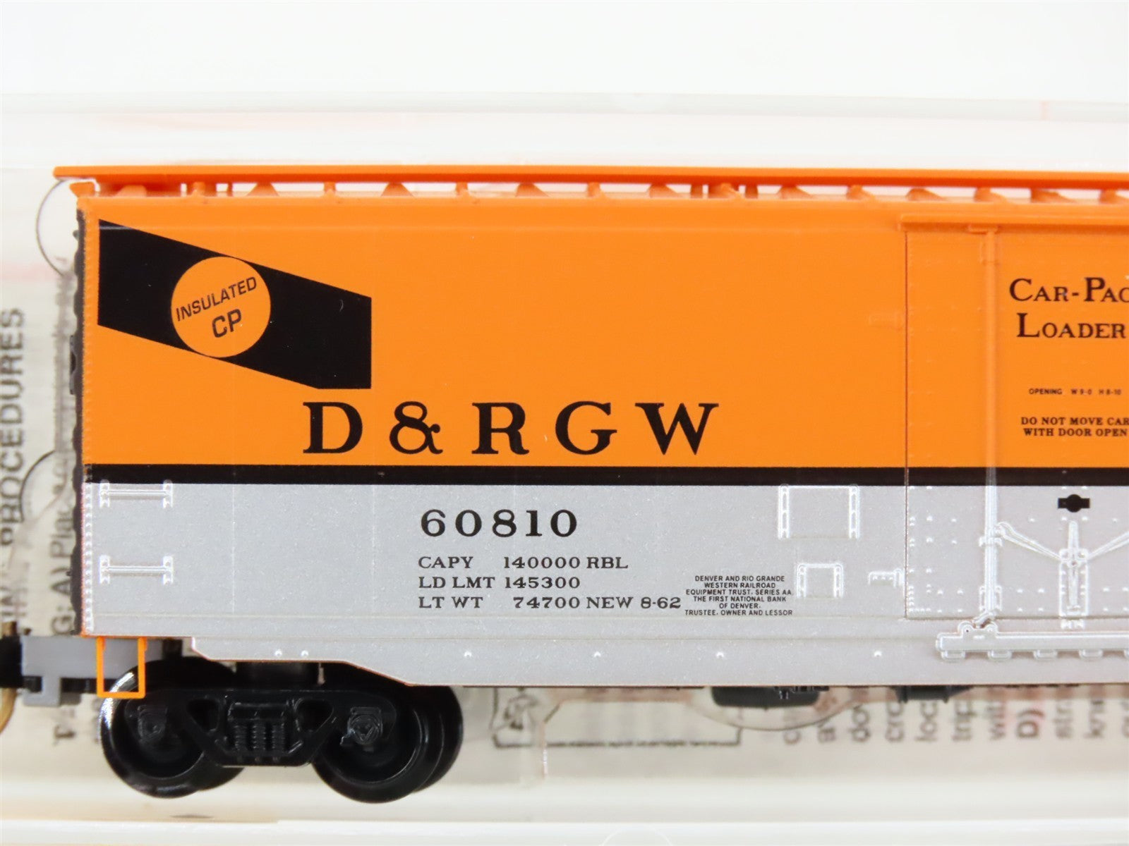 N Scale Micro-Trains MTL 32220 D&RGW Rio Grande 50' Plug Door Box Car 60810