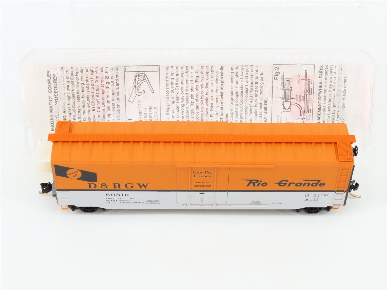 N Scale Micro-Trains MTL 32220 D&RGW Rio Grande 50' Plug Door Box Car 60810