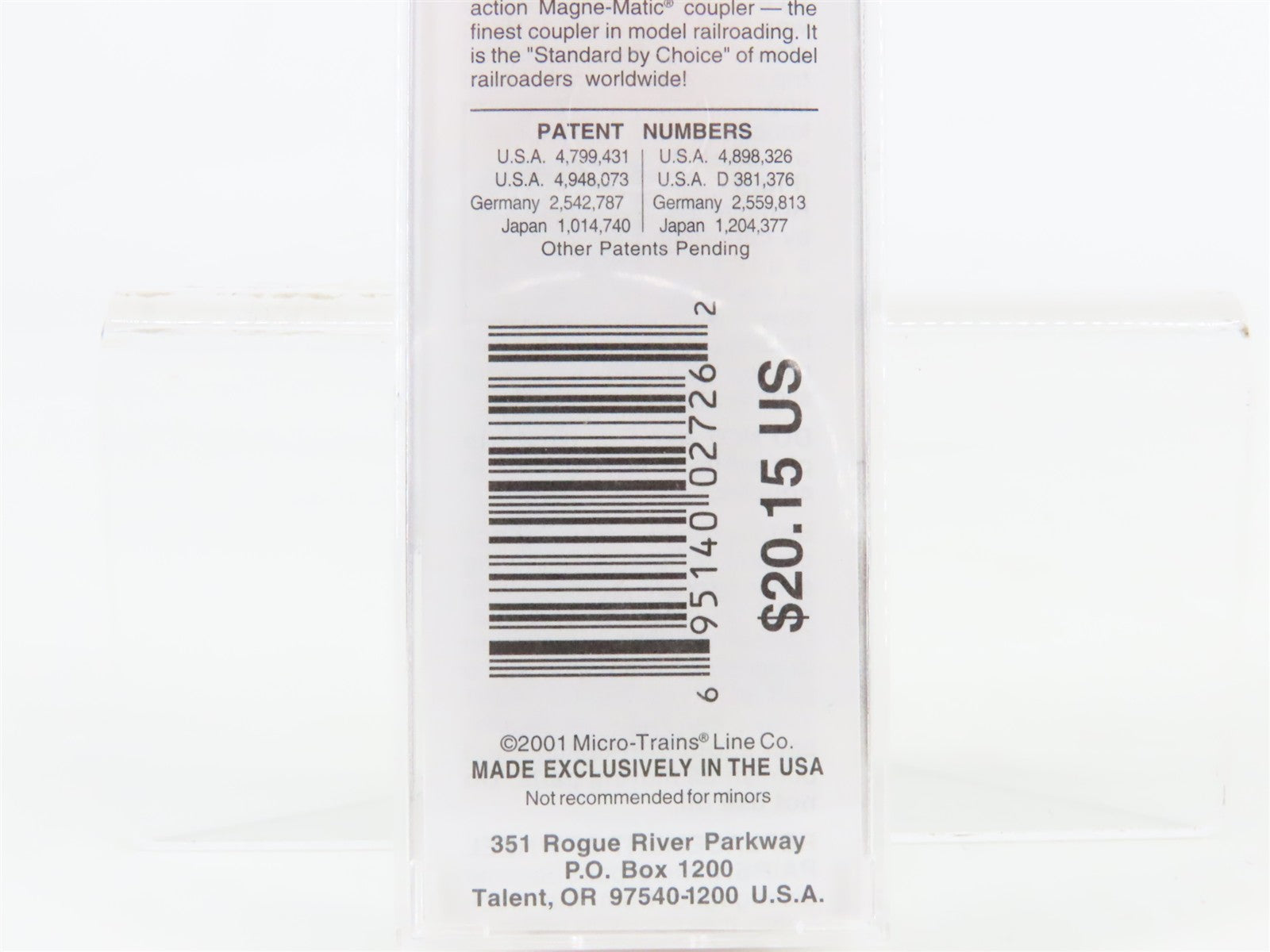 N Scale Micro-Trains MTL 38280 UP Union Pacific 50' Plug Door Box Car 490164
