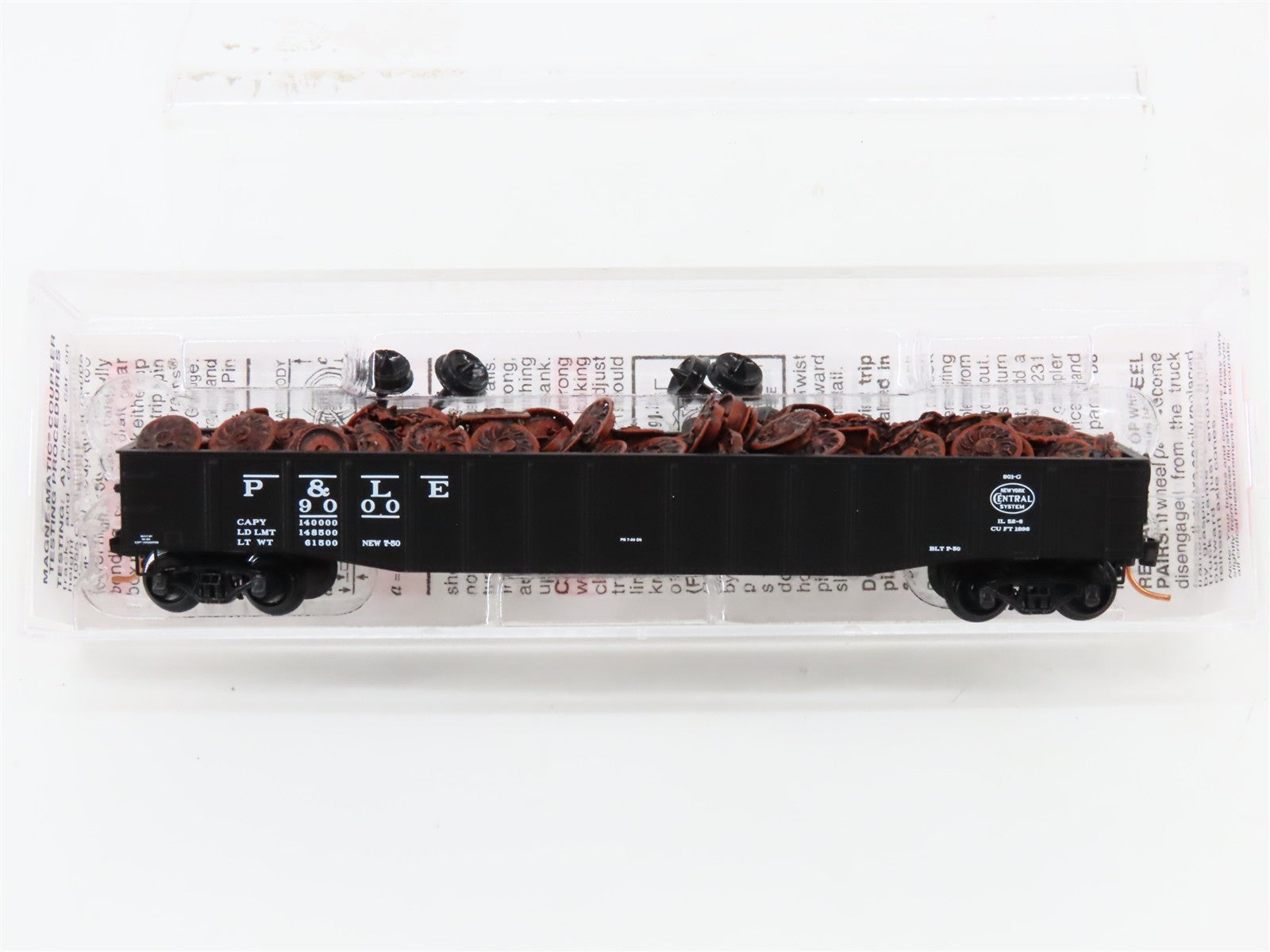 N Scale Micro-Trains MTL 105580.1 P&LE Pittsburgh & Lake Erie 50' Gondola 9000