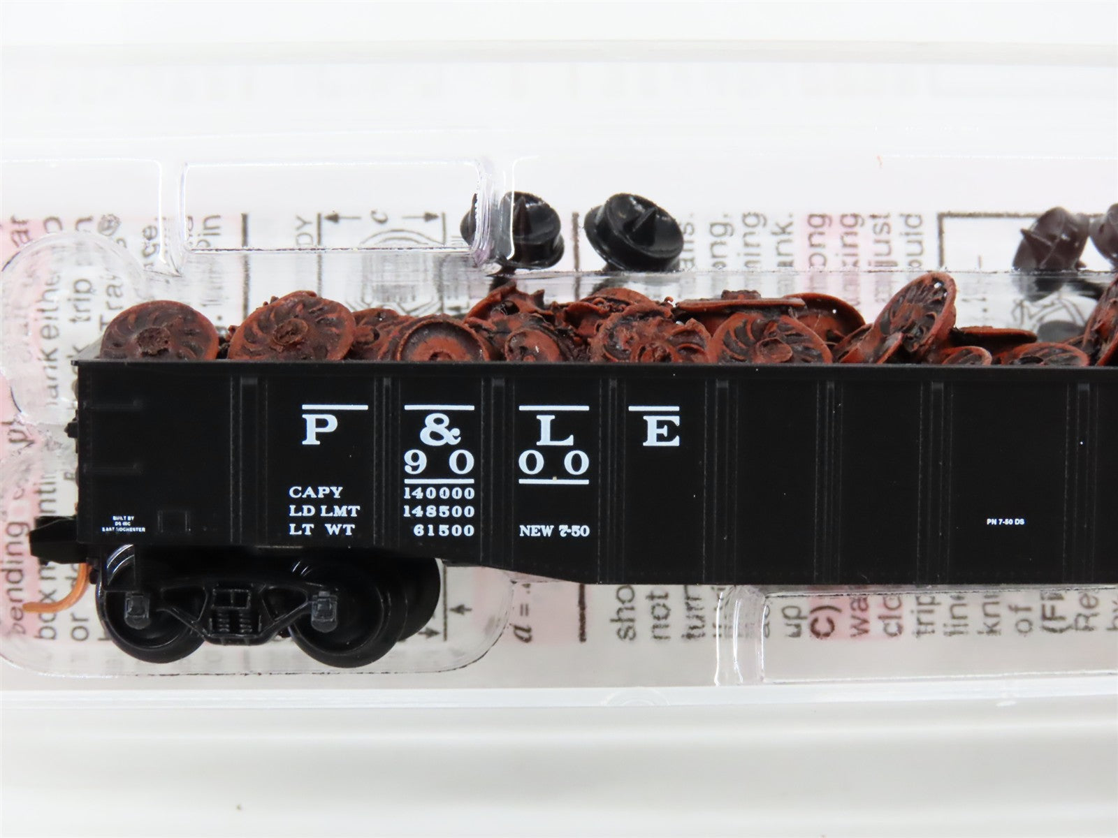N Scale Micro-Trains MTL 105580.1 P&LE Pittsburgh & Lake Erie 50' Gondola 9000