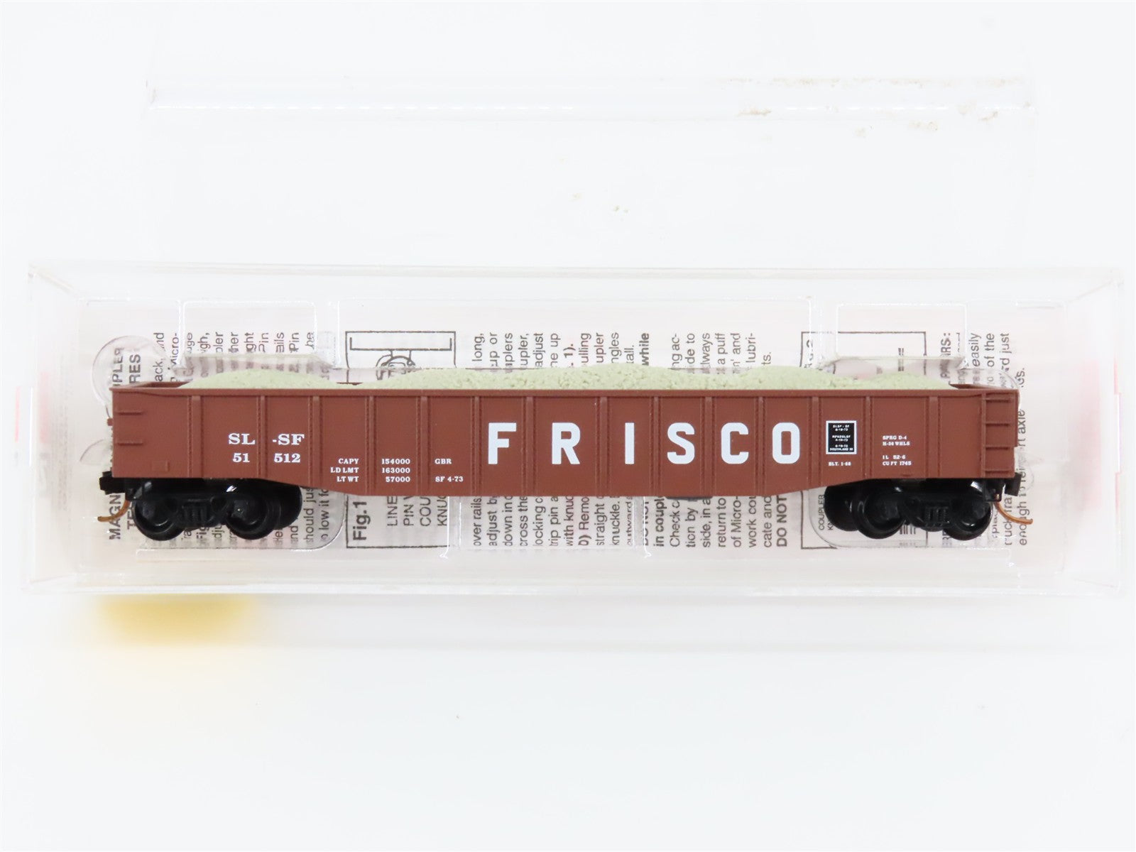 N Scale Micro-Trains MTL 105530 SL-SF Frisco 50' Gondola 51512
