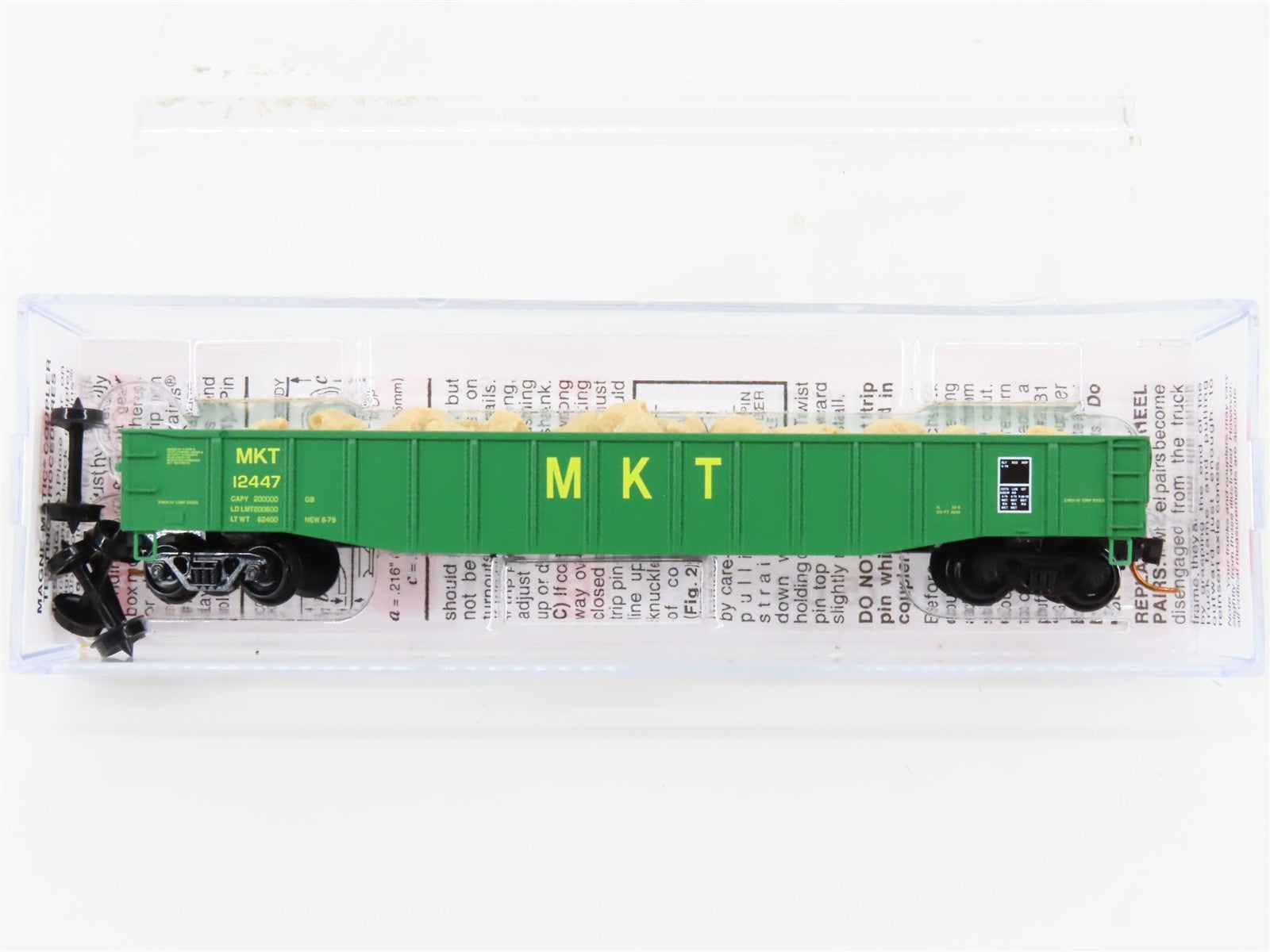 N Scale Micro-Trains MTL 10500590 MKT Missouri-Kansas-Texas 50' Gondola 12447