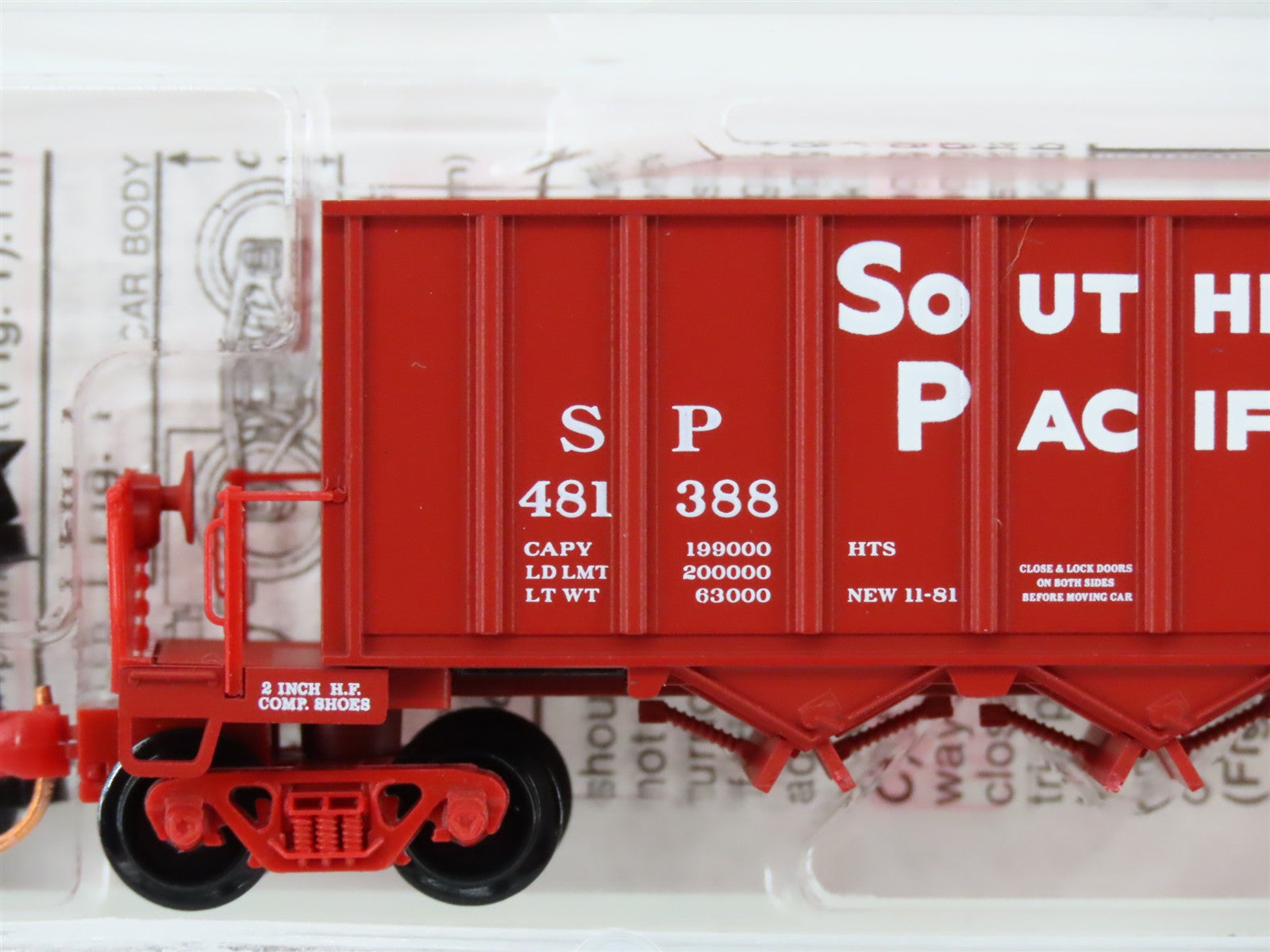 N Scale Micro-Trains MTL 125010 SP Southern Pacific 3-Bay Hopper 481388