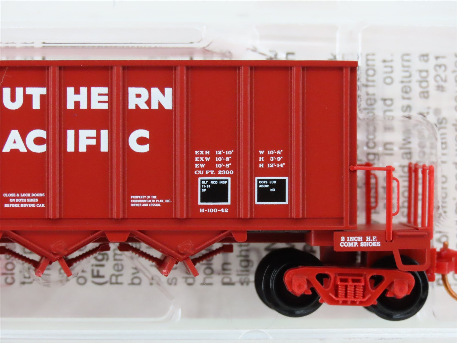 N Scale Micro-Trains MTL 125010 SP Southern Pacific 3-Bay Hopper 481388