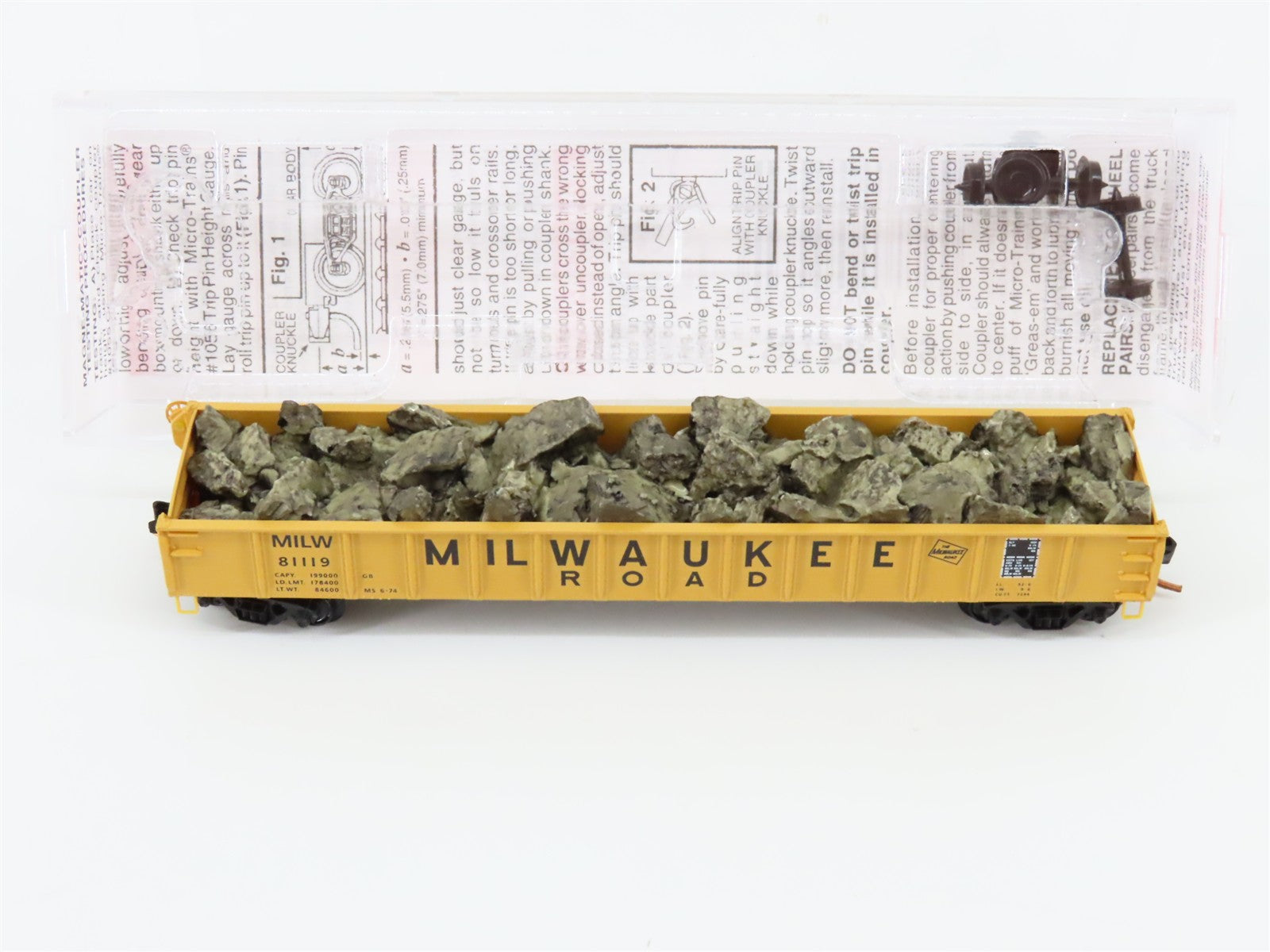 N Scale Micro-Trains MTL 48110.2 MILW Milwaukee Road 50' Gondola 81119