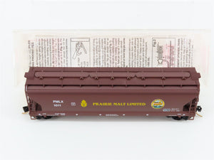 N Scale Micro-Trains MTL 94130 PMLX Prairie Malt Limited 3-Bay Hopper 1011