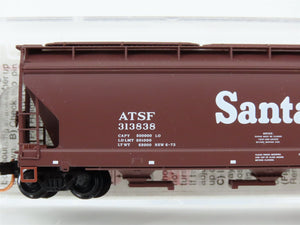 N Scale Micro-Trains MTL 94100 ATSF Santa Fe 3-Bay Covered Hopper 313838