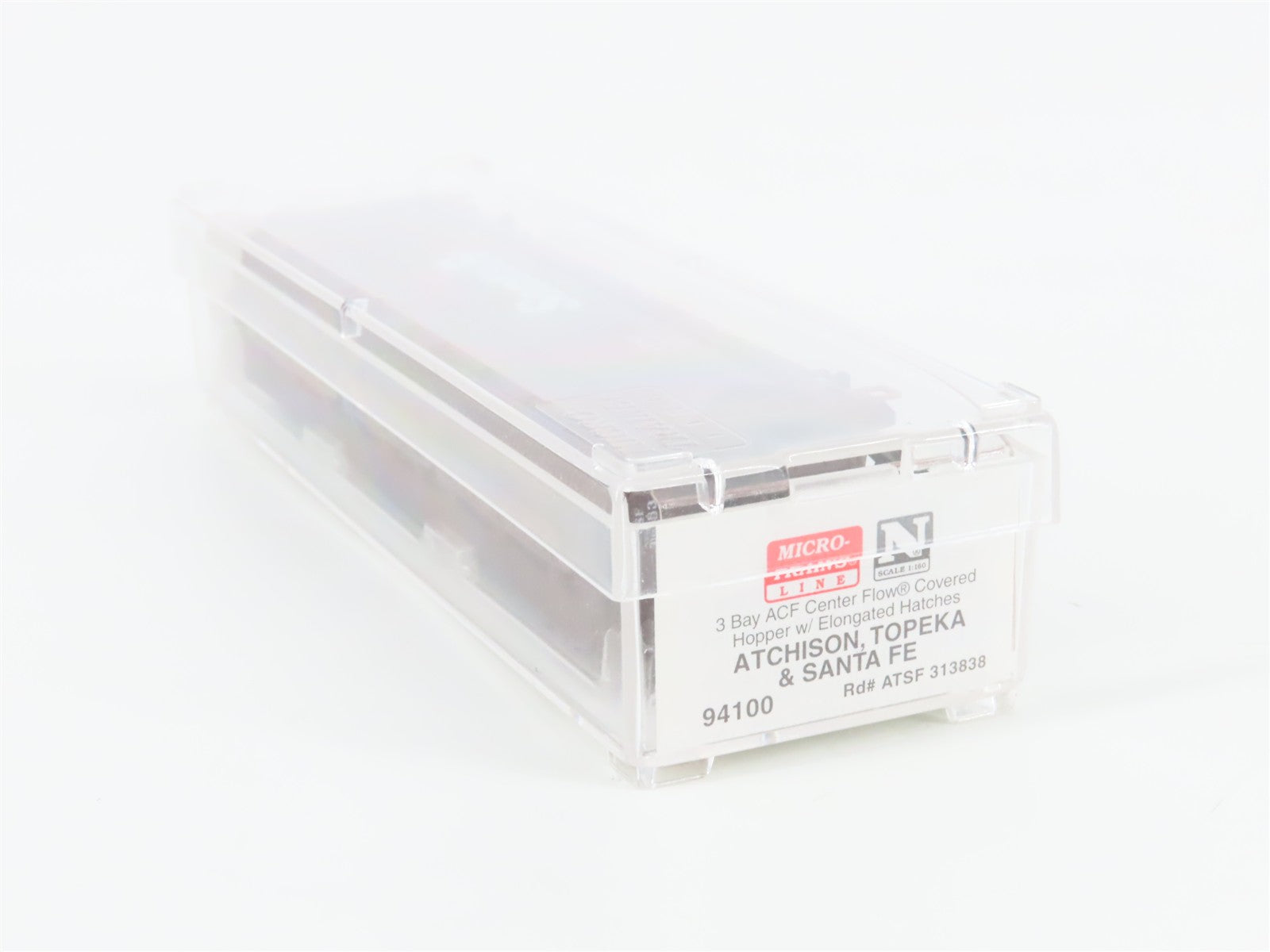 N Scale Micro-Trains MTL 94100 ATSF Santa Fe 3-Bay Covered Hopper 313838