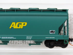 N Scale Micro-Trains MTL 93060 AGPX AG Processing 3-Bay Covered Hopper 96314