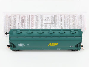 N Scale Micro-Trains MTL 93060 AGPX AG Processing 3-Bay Covered Hopper 96314