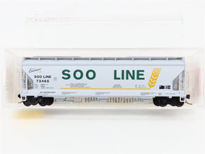 N Scale Micro-Trains MTL 94150 SOO Line 3-Bay Covered Hopper 73465