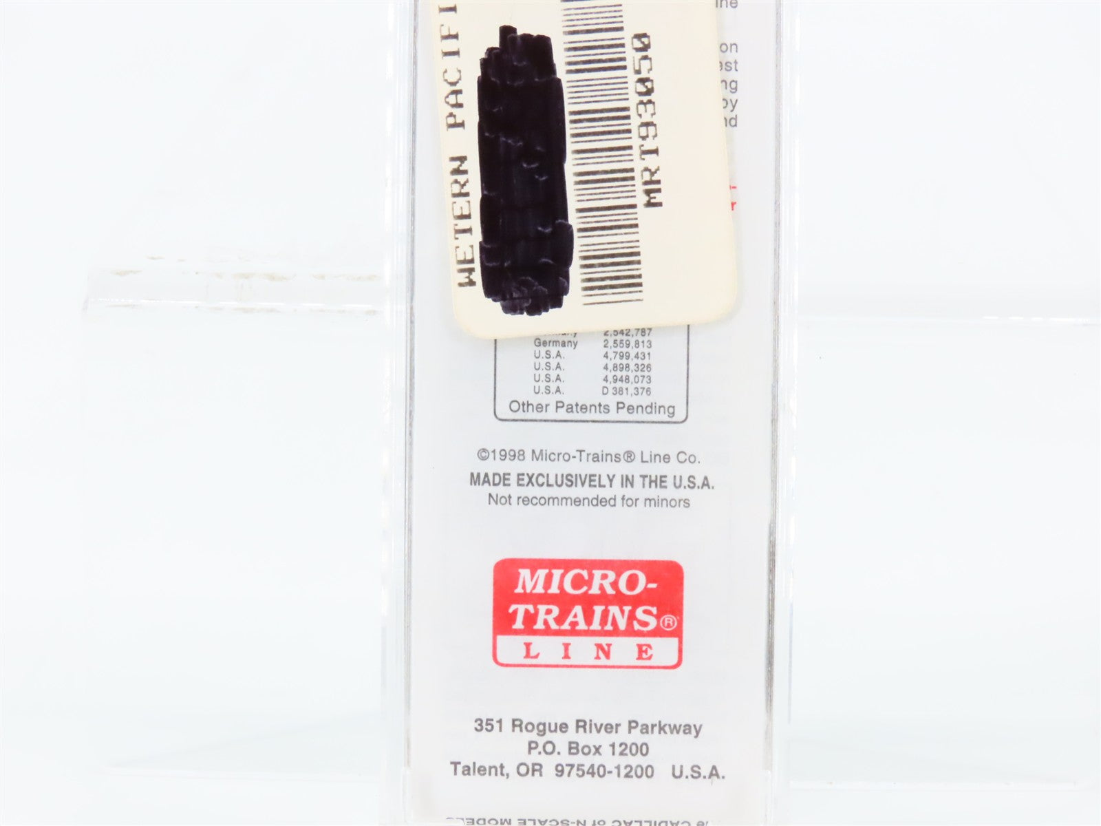 N Scale Micro-Trains MTL 93050 WP Western Pacific 3-Bay Covered Hopper 11832