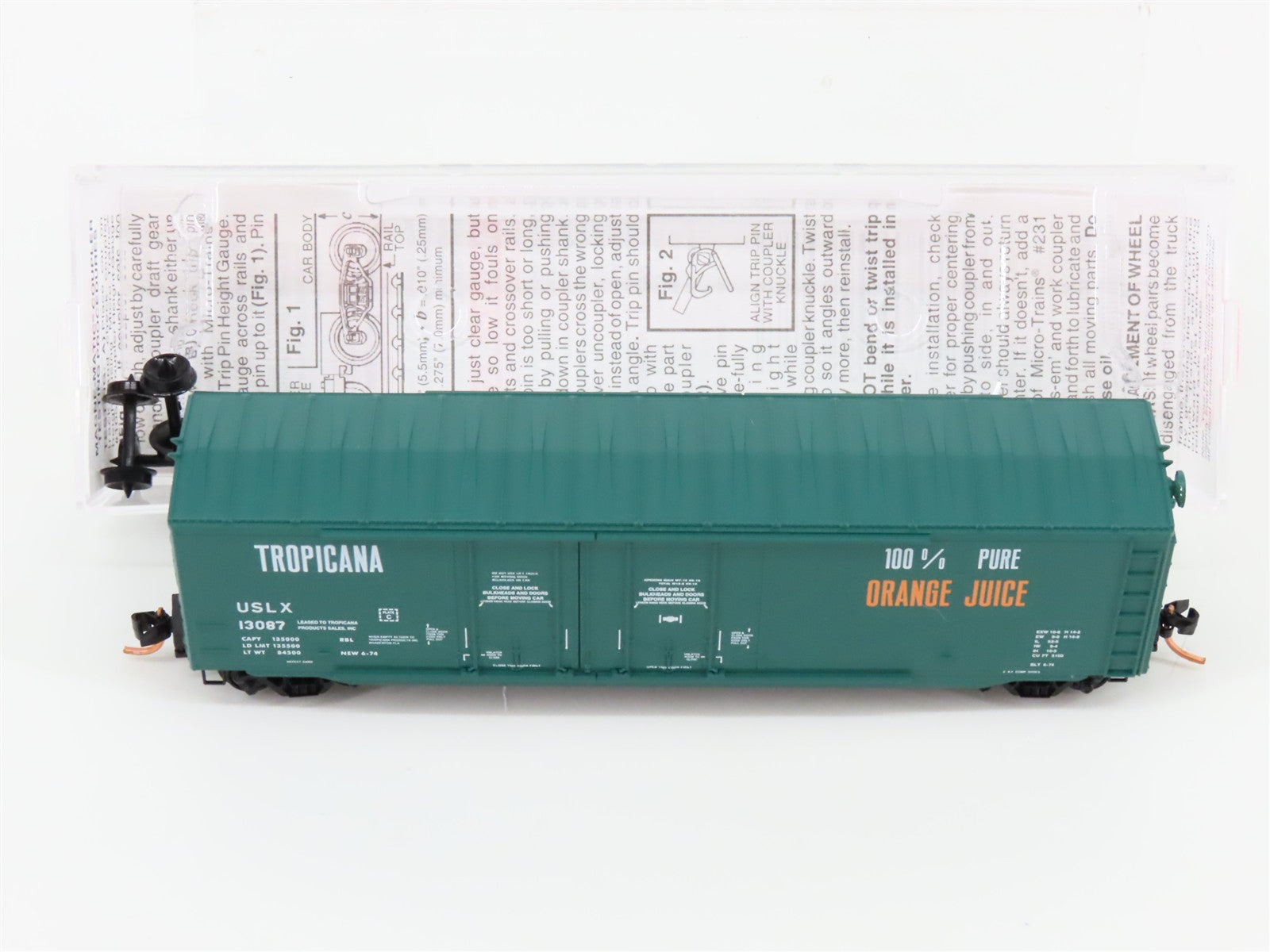 N Scale Micro-Trains MTL 75040 USLX Tropicana 50' Box Car 13087