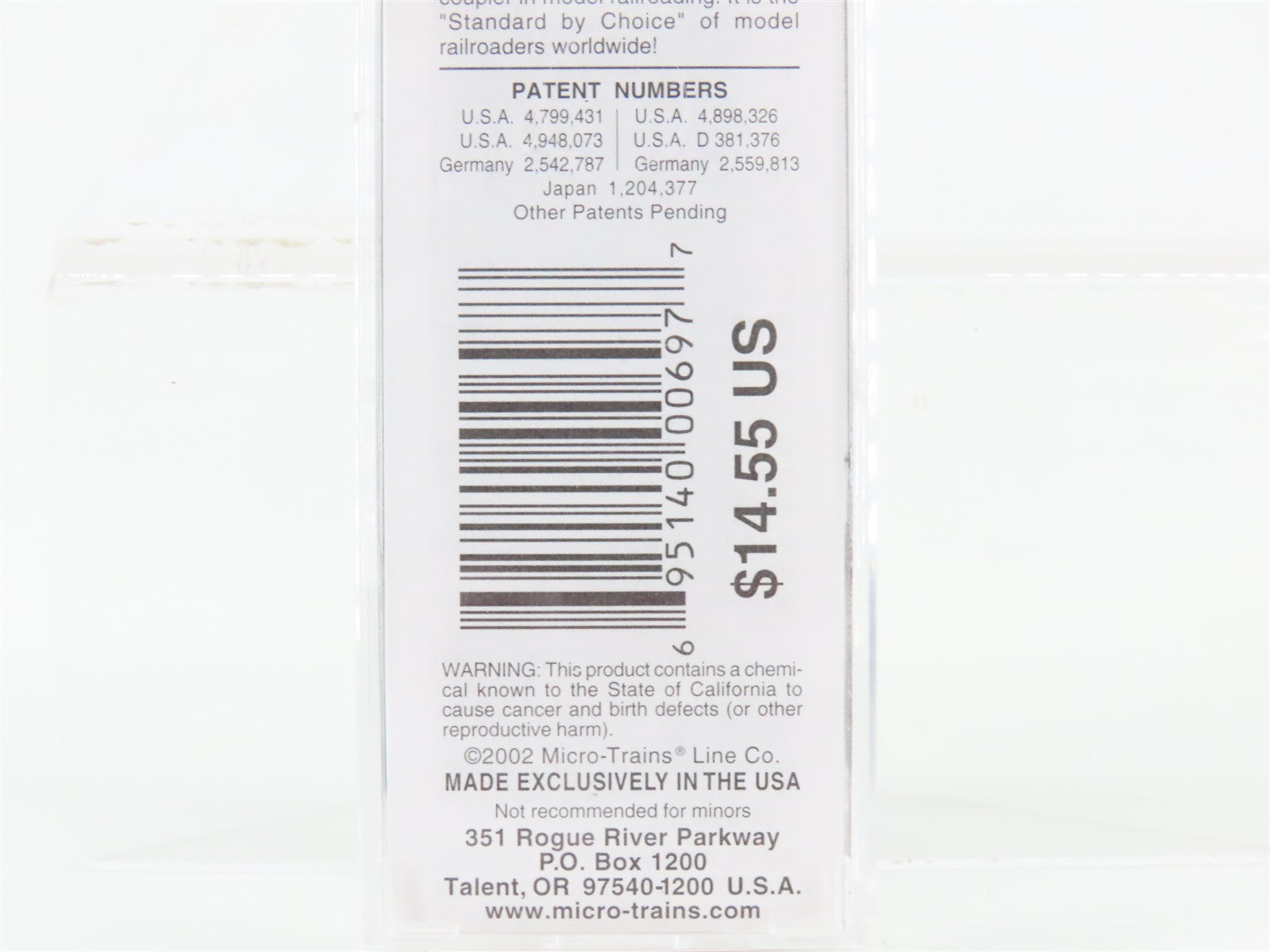 N Scale Micro-Trains MTL 75040 USLX Tropicana 50' Box Car 13087