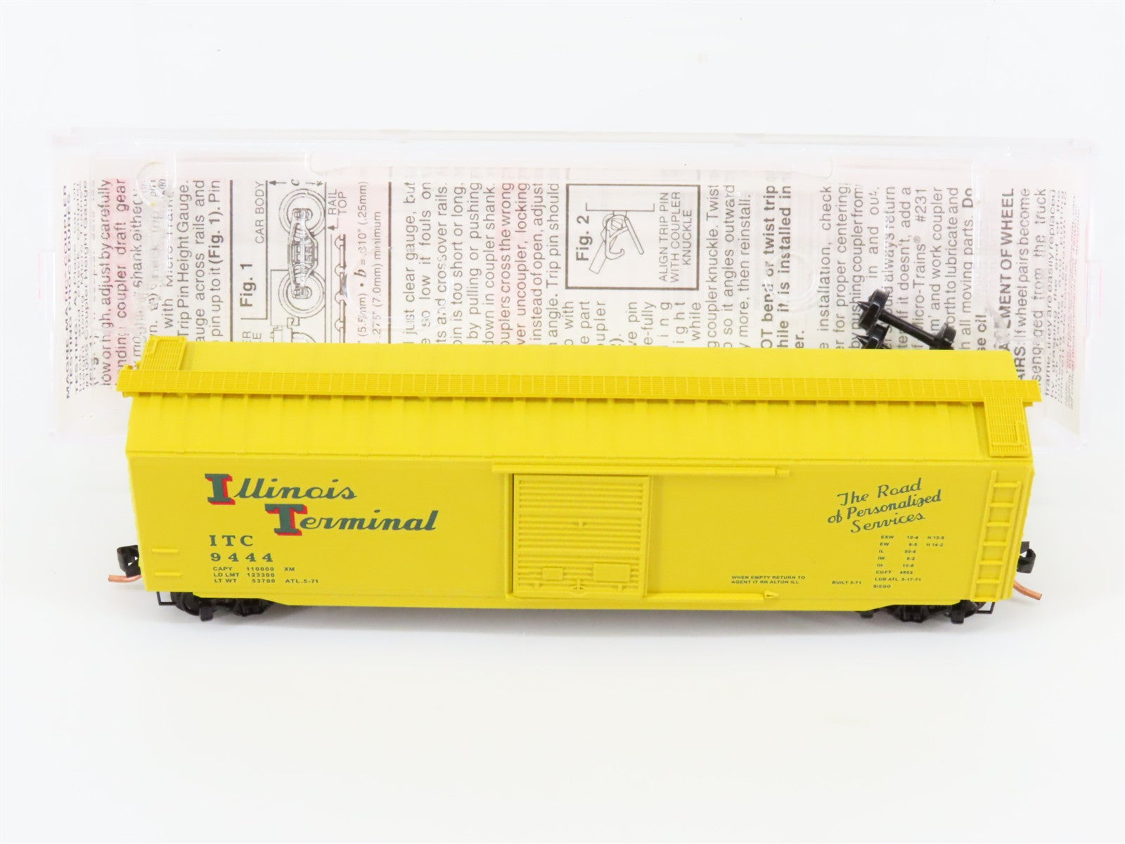 N Scale Micro-Trains MTL 31010 ITC Illinois Terminal 50' Box Car 9444