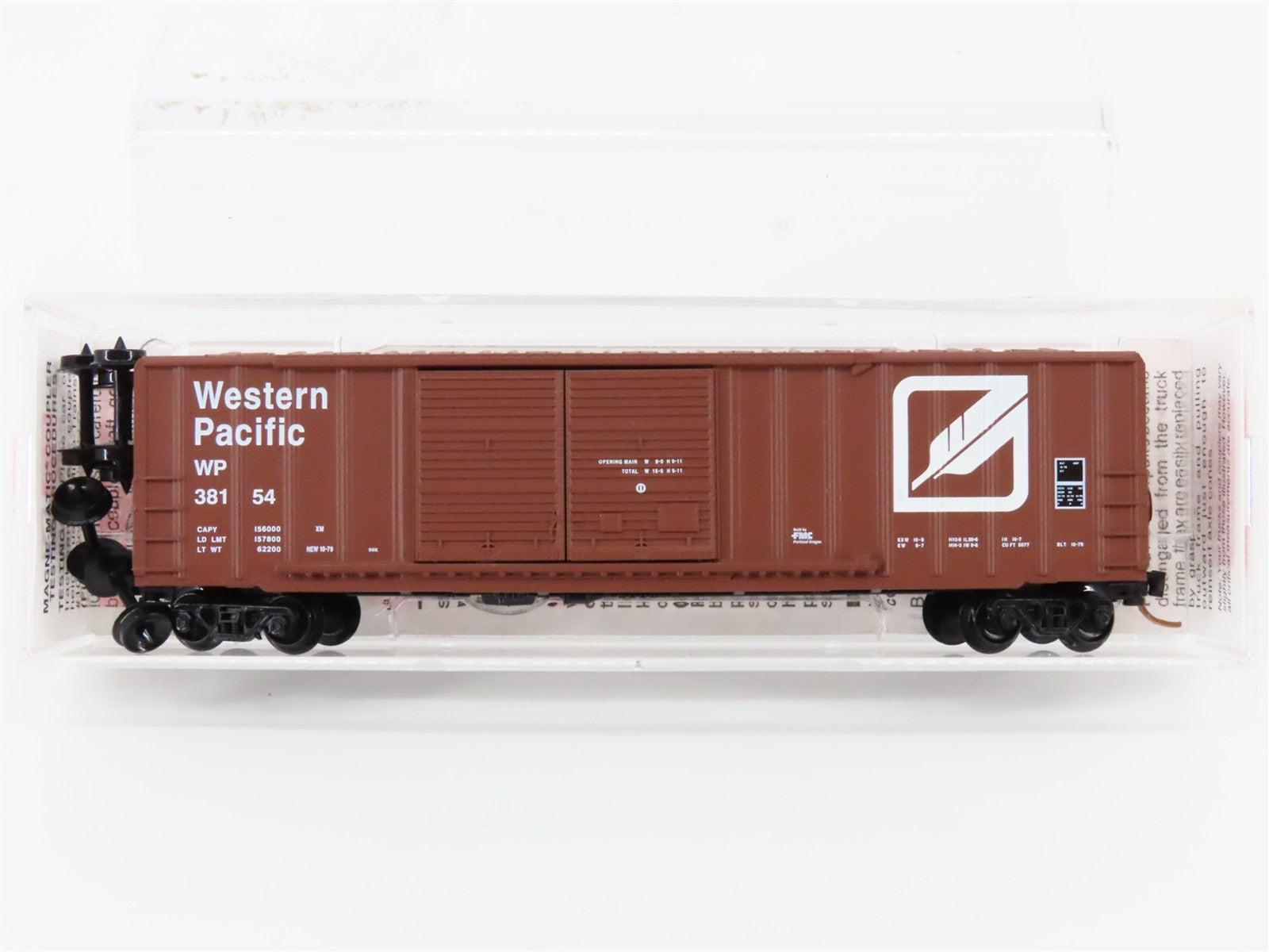 N Scale Micro-Trains MTL 30080 WP Western Pacific 50' Rib Side Box Car 38154