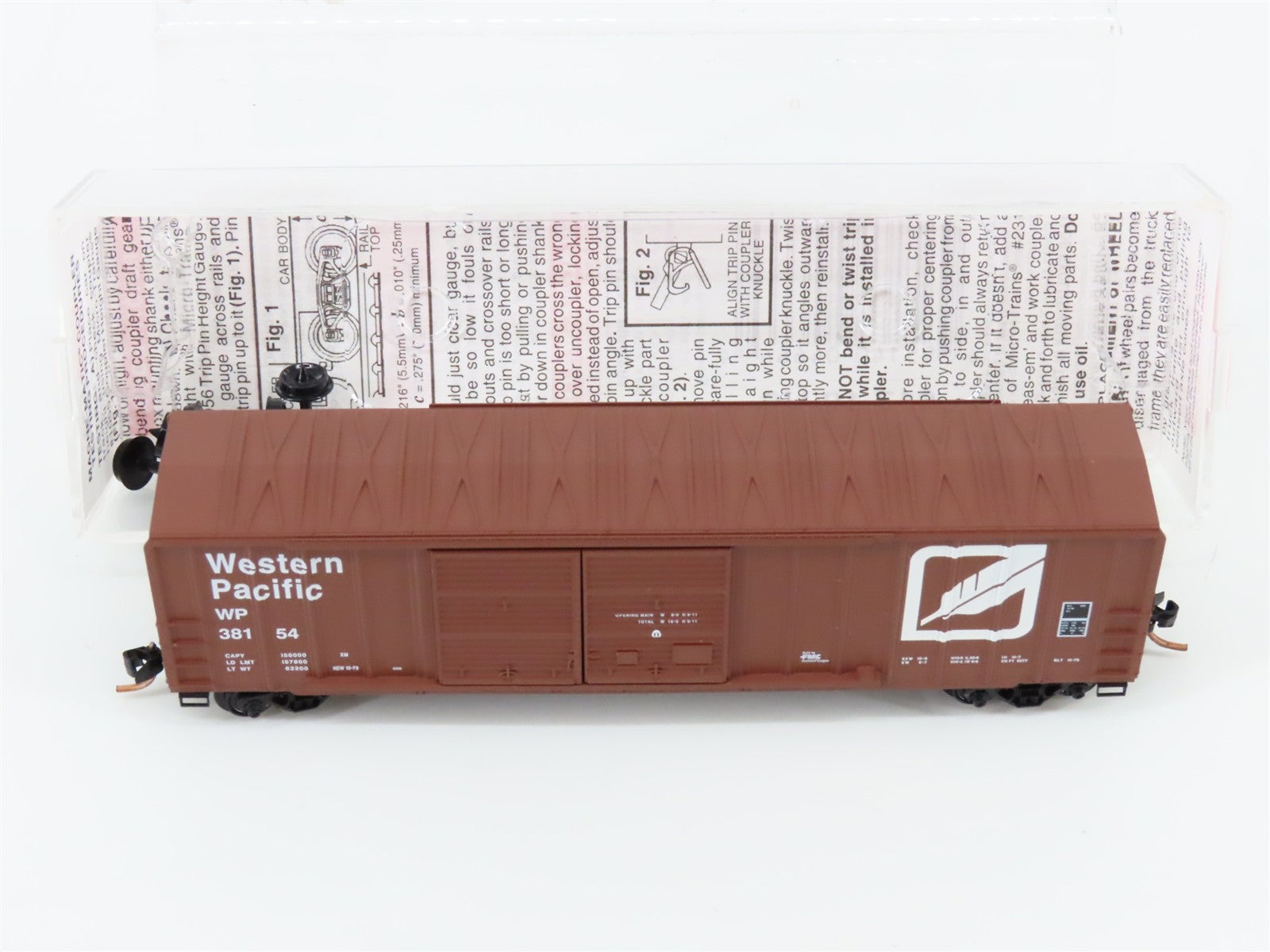 N Scale Micro-Trains MTL 30080 WP Western Pacific 50' Rib Side Box Car 38154