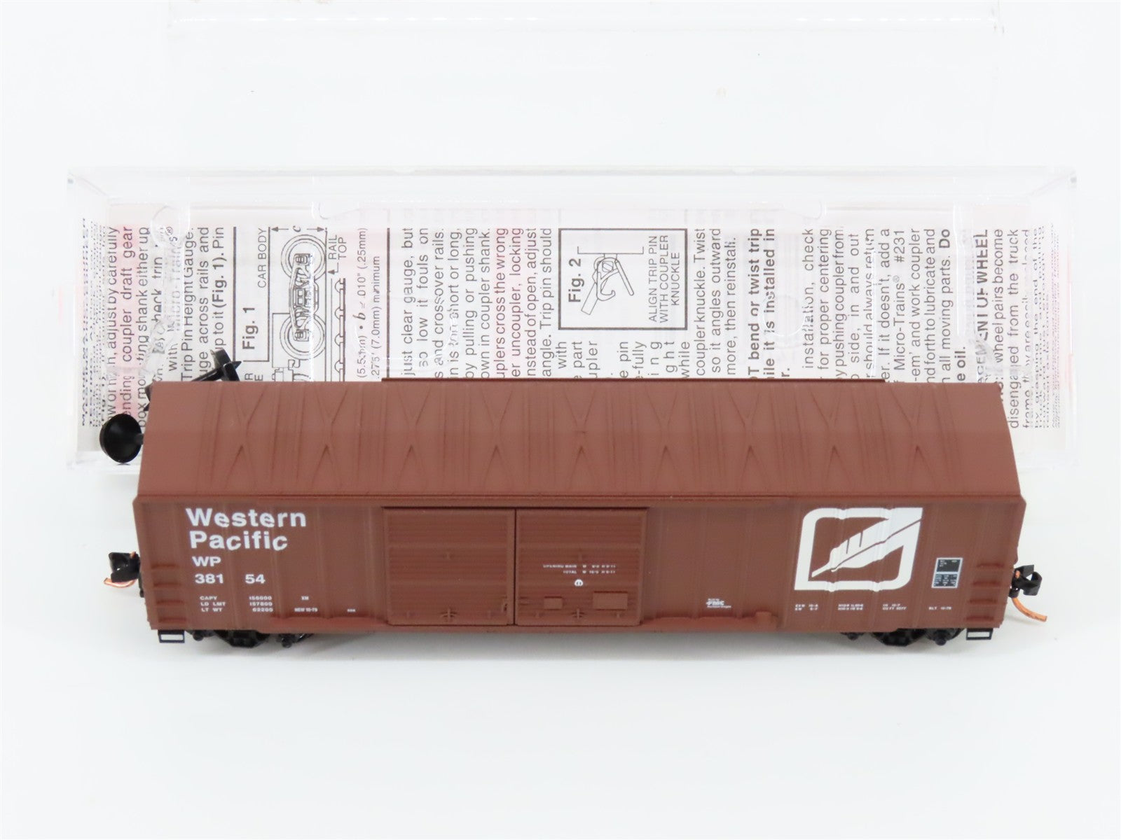 N Scale Micro-Trains MTL 30080 WP Western Pacific 50' Rib Side Box Car 38154