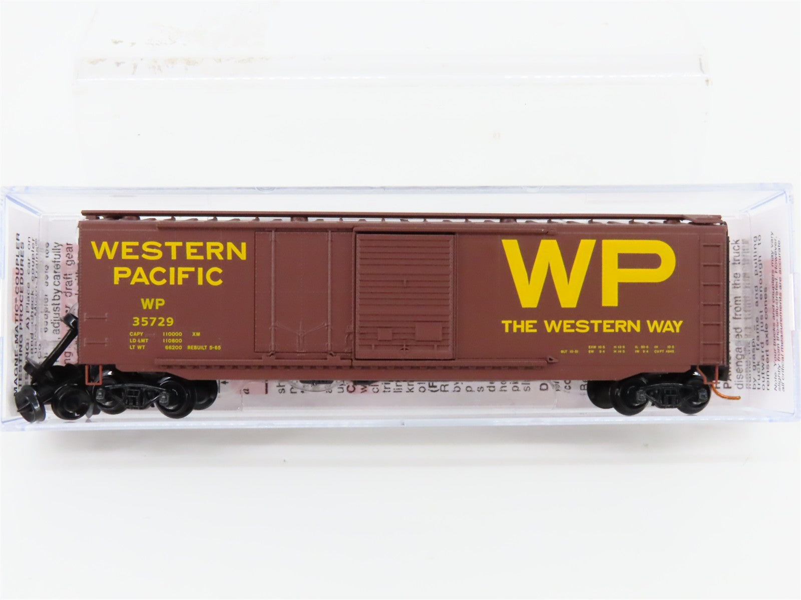 N Scale Micro-Trains MTL 03300180 WP Western Pacific 50' Box Car 35729