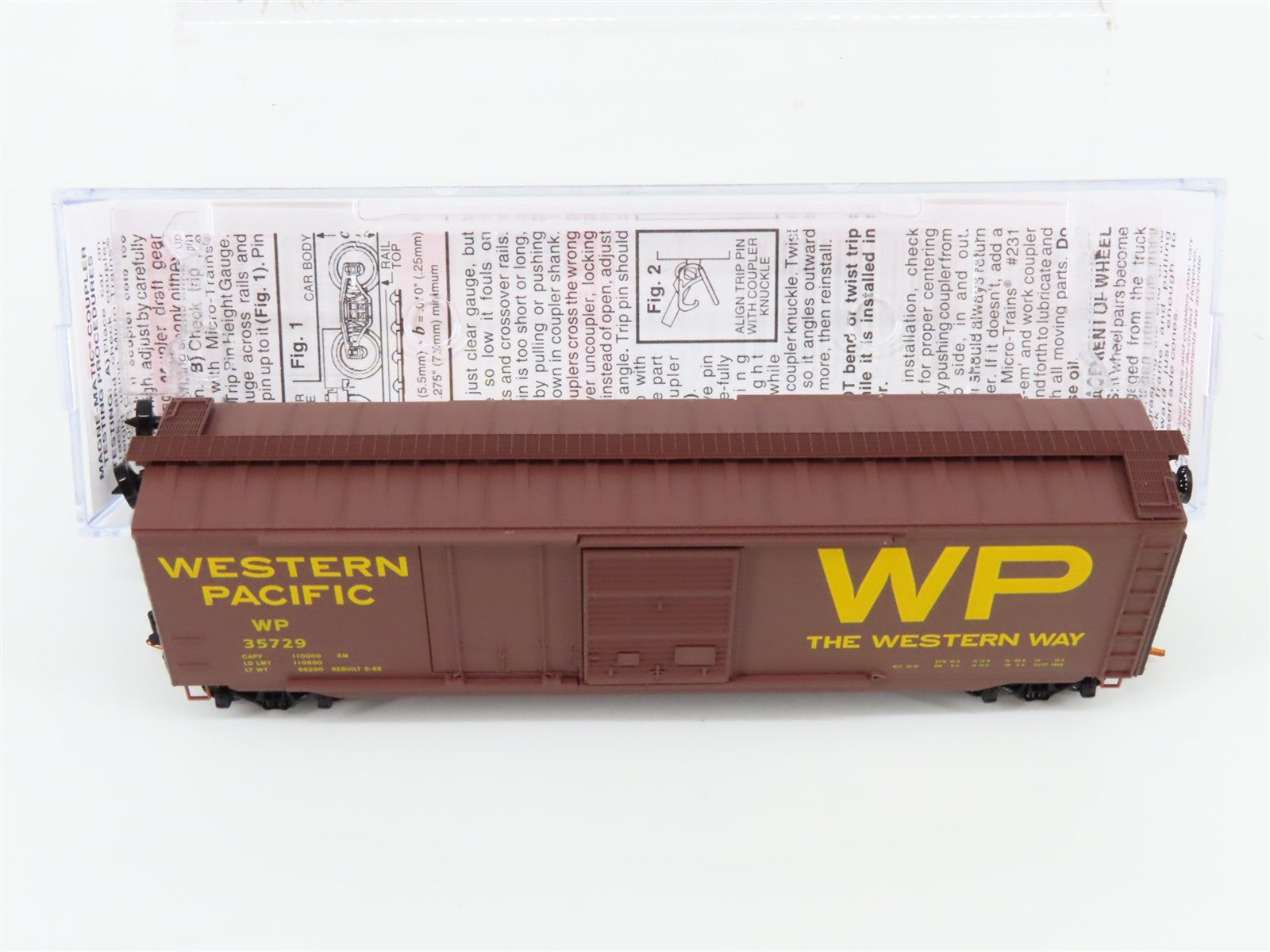 N Scale Micro-Trains MTL 03300180 WP Western Pacific 50' Box Car 35729