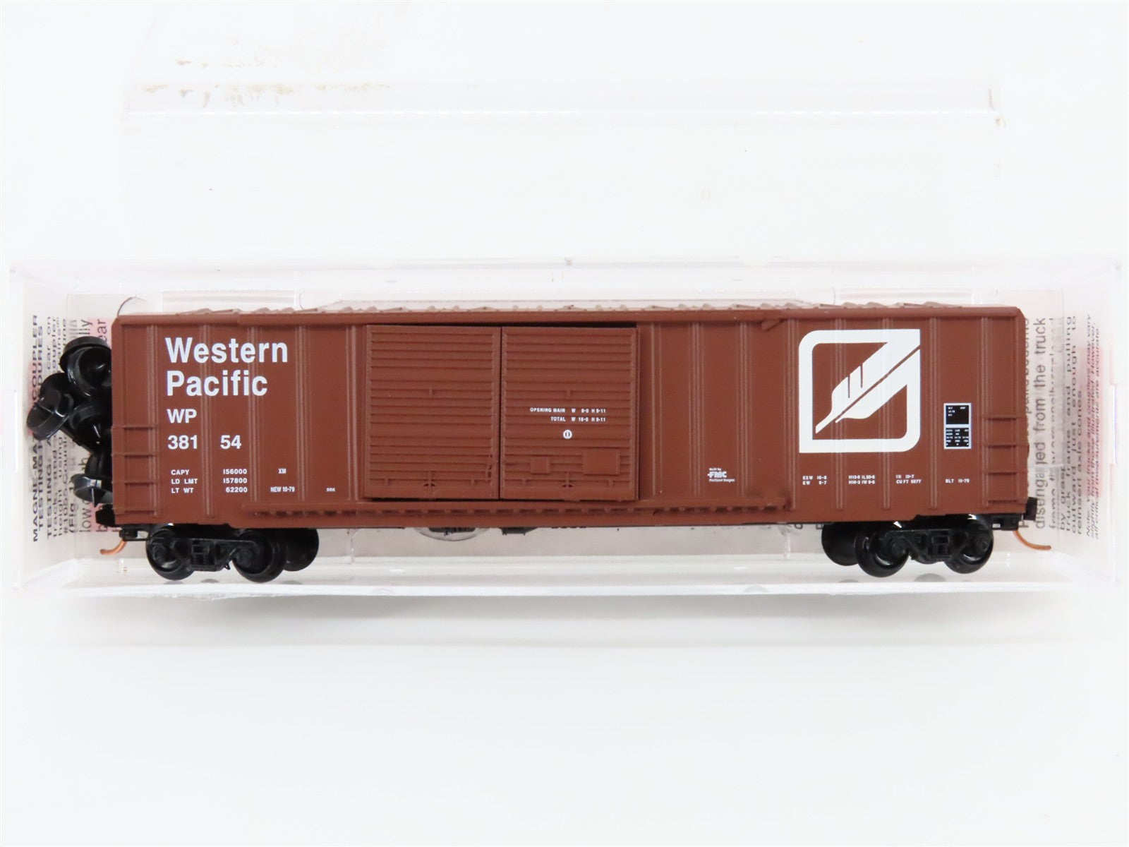 N Scale Micro-Trains MTL 30080 WP Western Pacific "Feather" 50' Box Car 38154