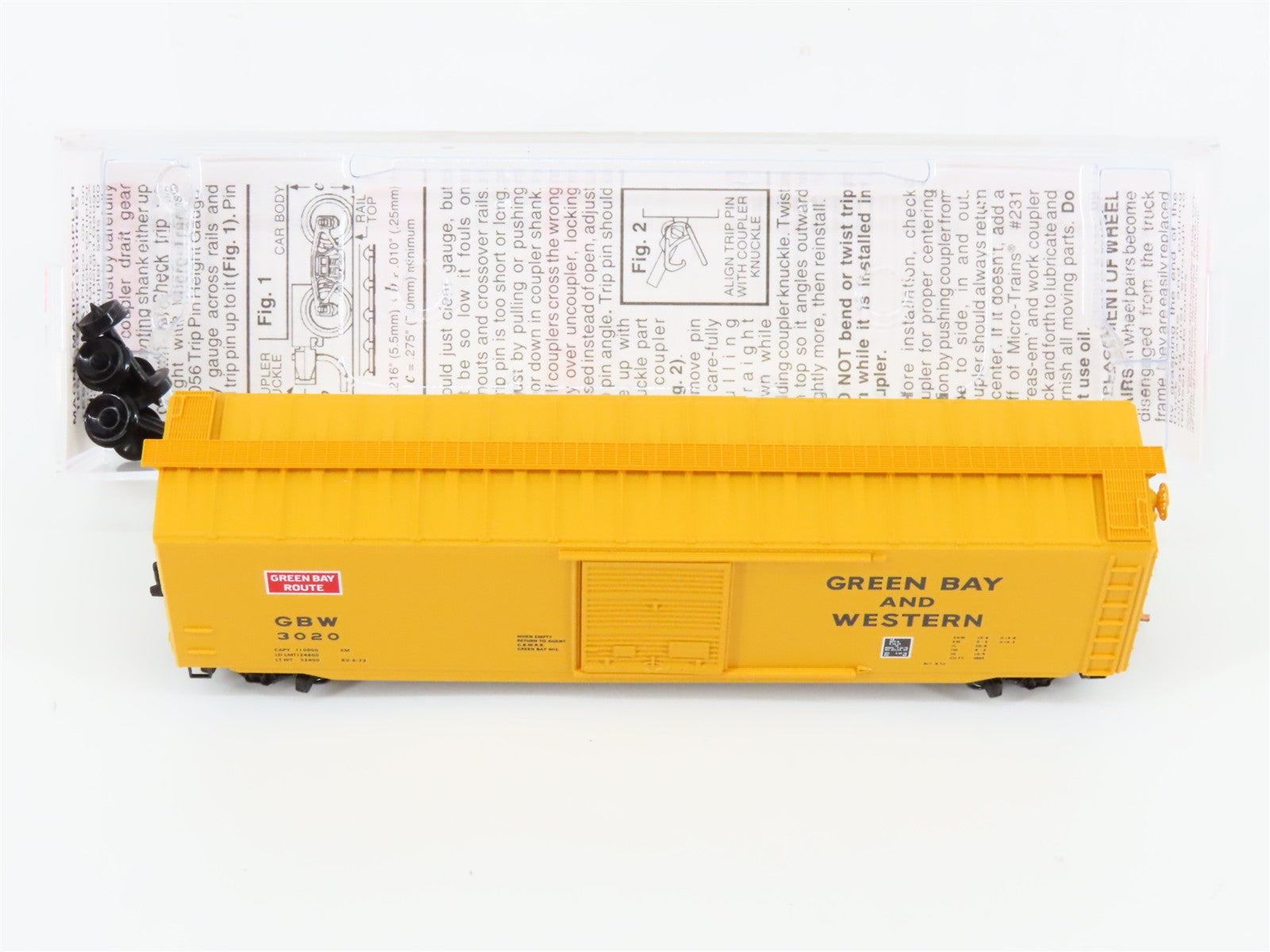 N Scale Micro-Trains MTL 31130 GBW Green Bay Route 50' Single Door Box Car 3020