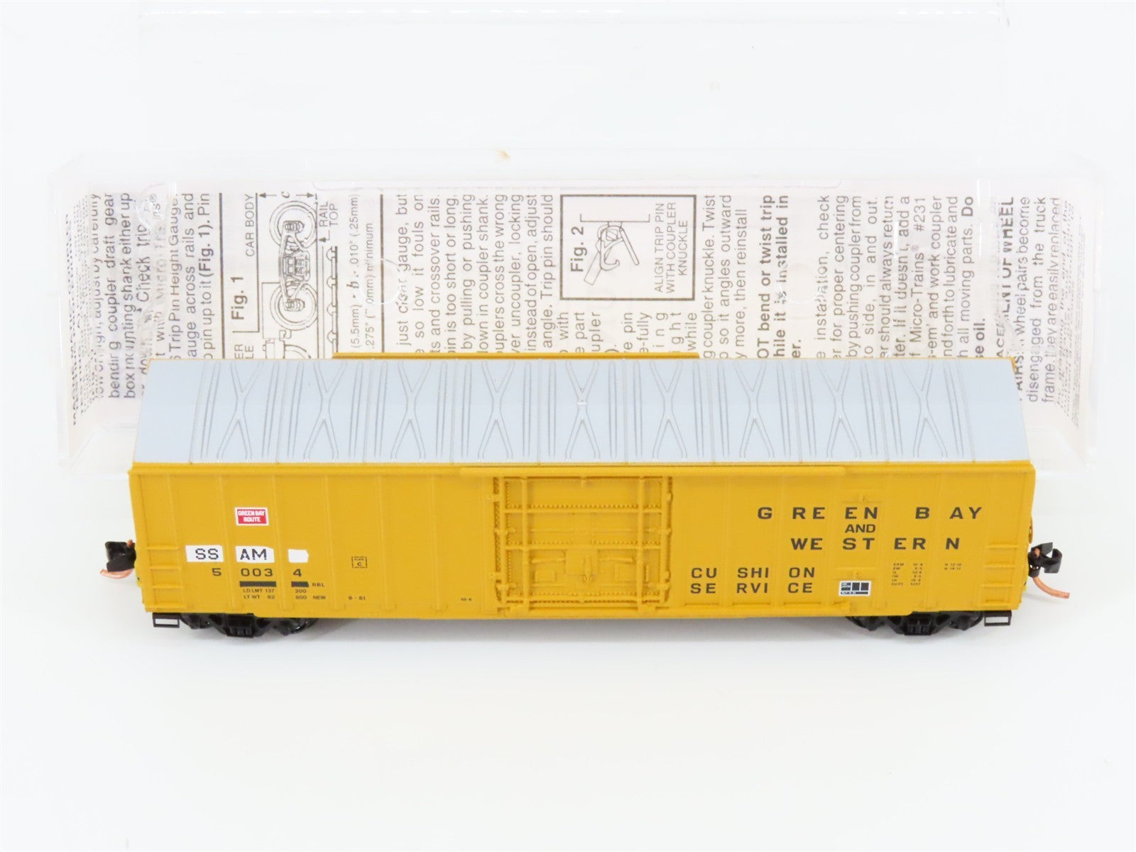 N Scale Micro-Trains MTL Special Run SSAM Green Bay Route Box Car 50034