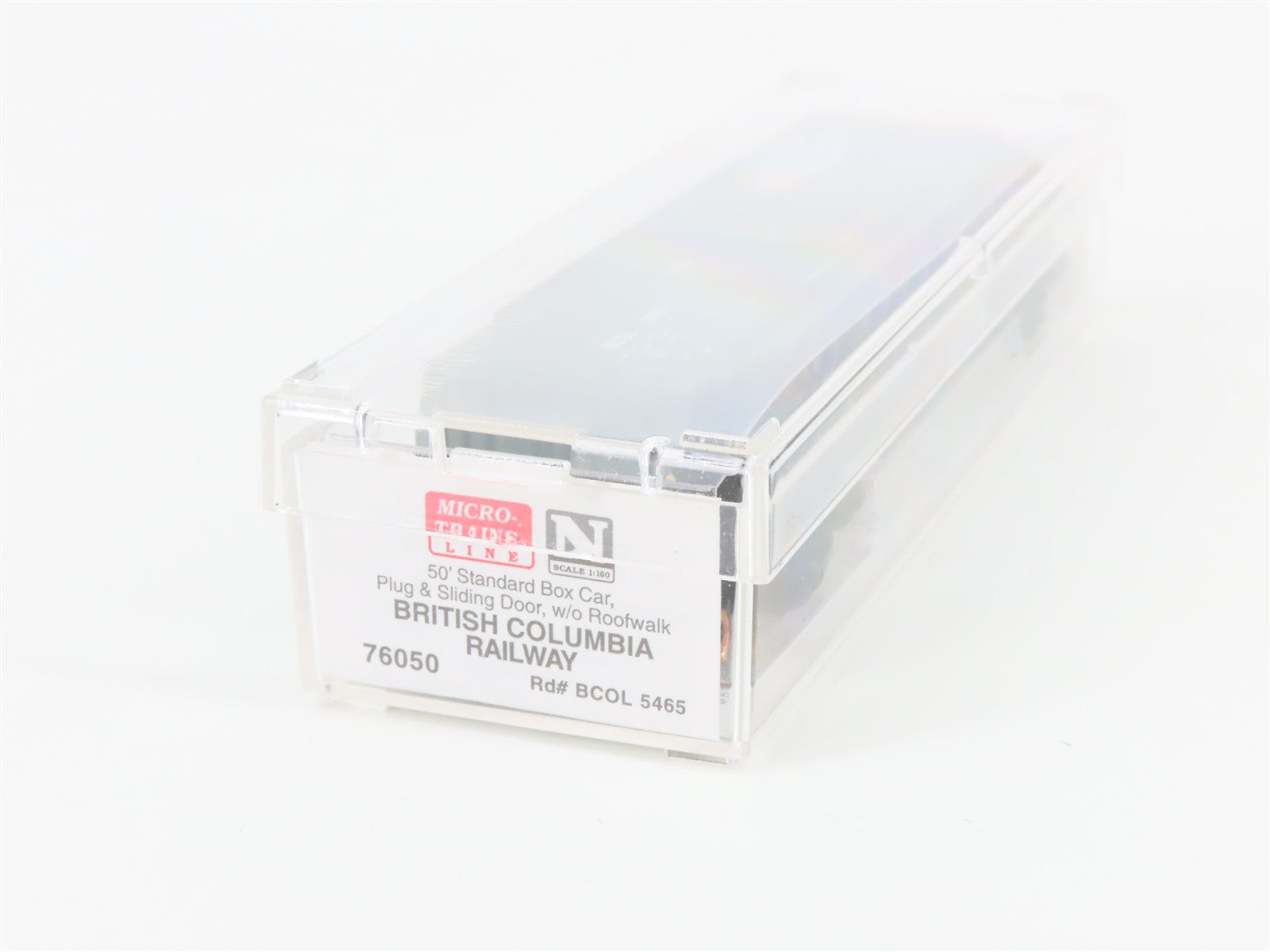 N Scale Micro-Trains MTL 76050 BCOL British Columbia Railway 50' Box Car 5465
