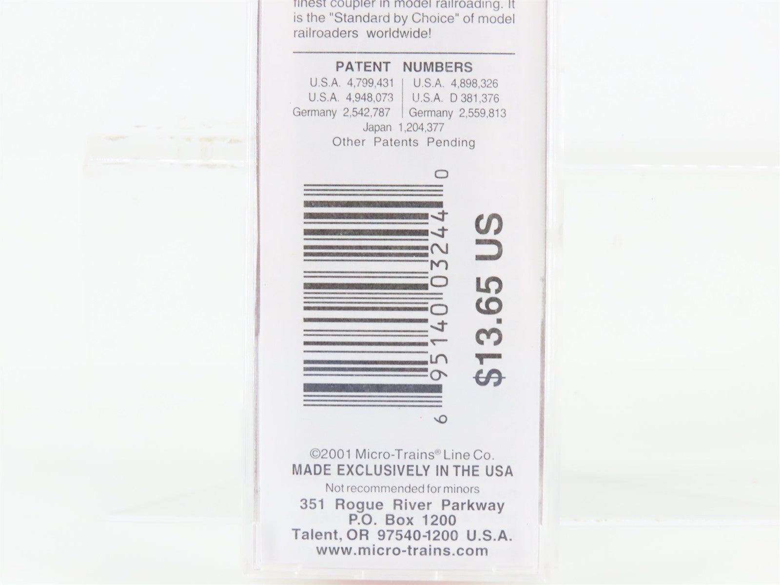 N Scale Micro-Trains MTL 32380 SP Southern Pacific 50' Plug Door Box Car 672925
