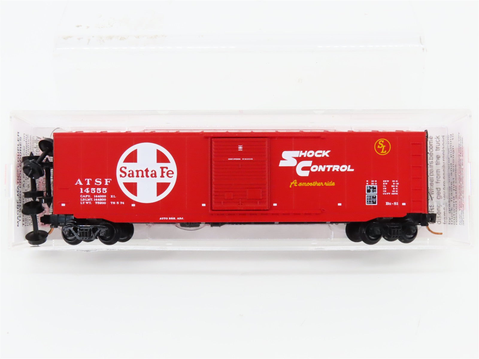 N Scale Micro-Trains MTL 07700140 ATSF Santa Fe 50' Box Car 14555