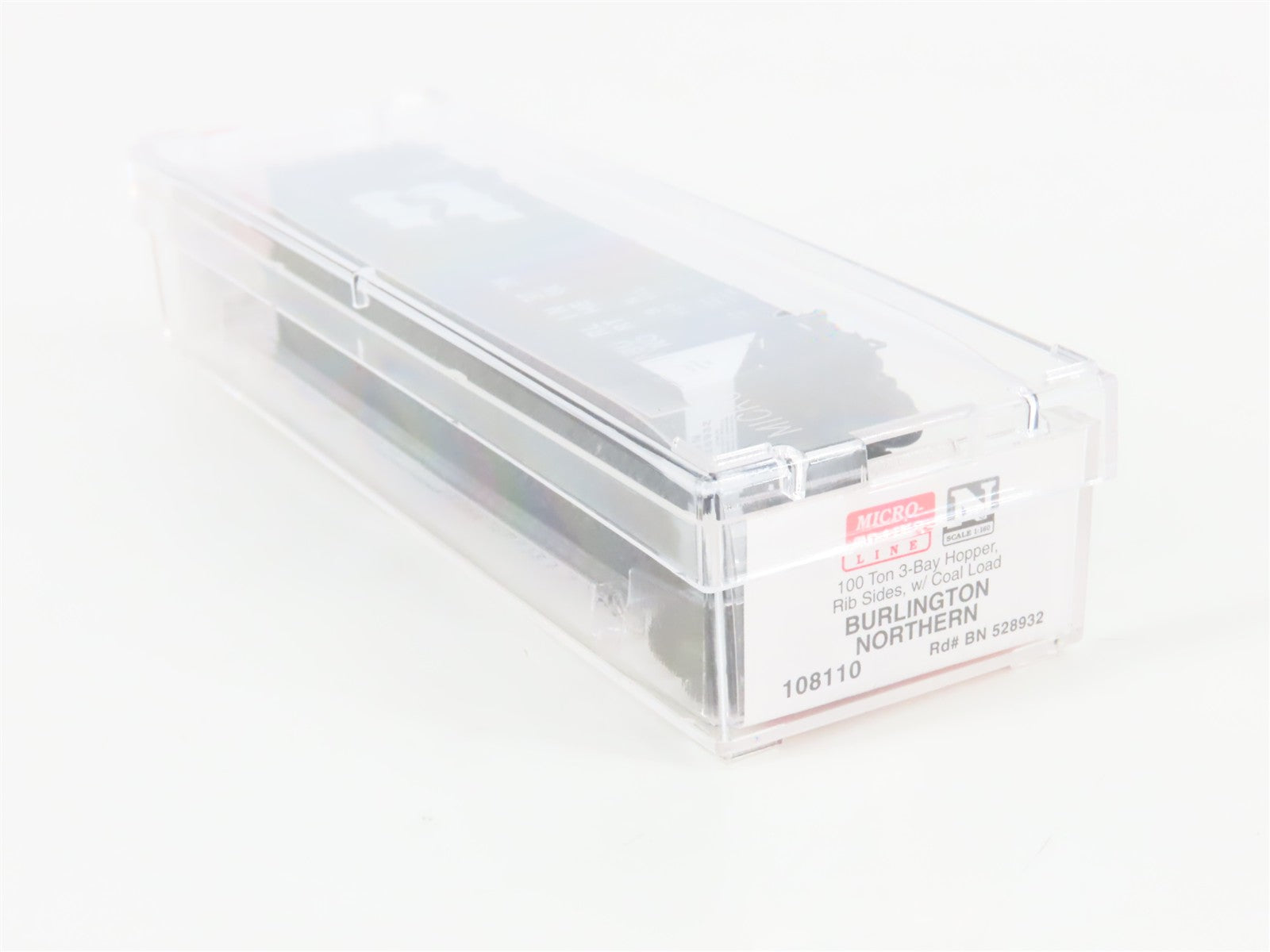 N Scale Micro-Trains MTL 108110 BN Burlington Northern 3-Bay Hopper 528932