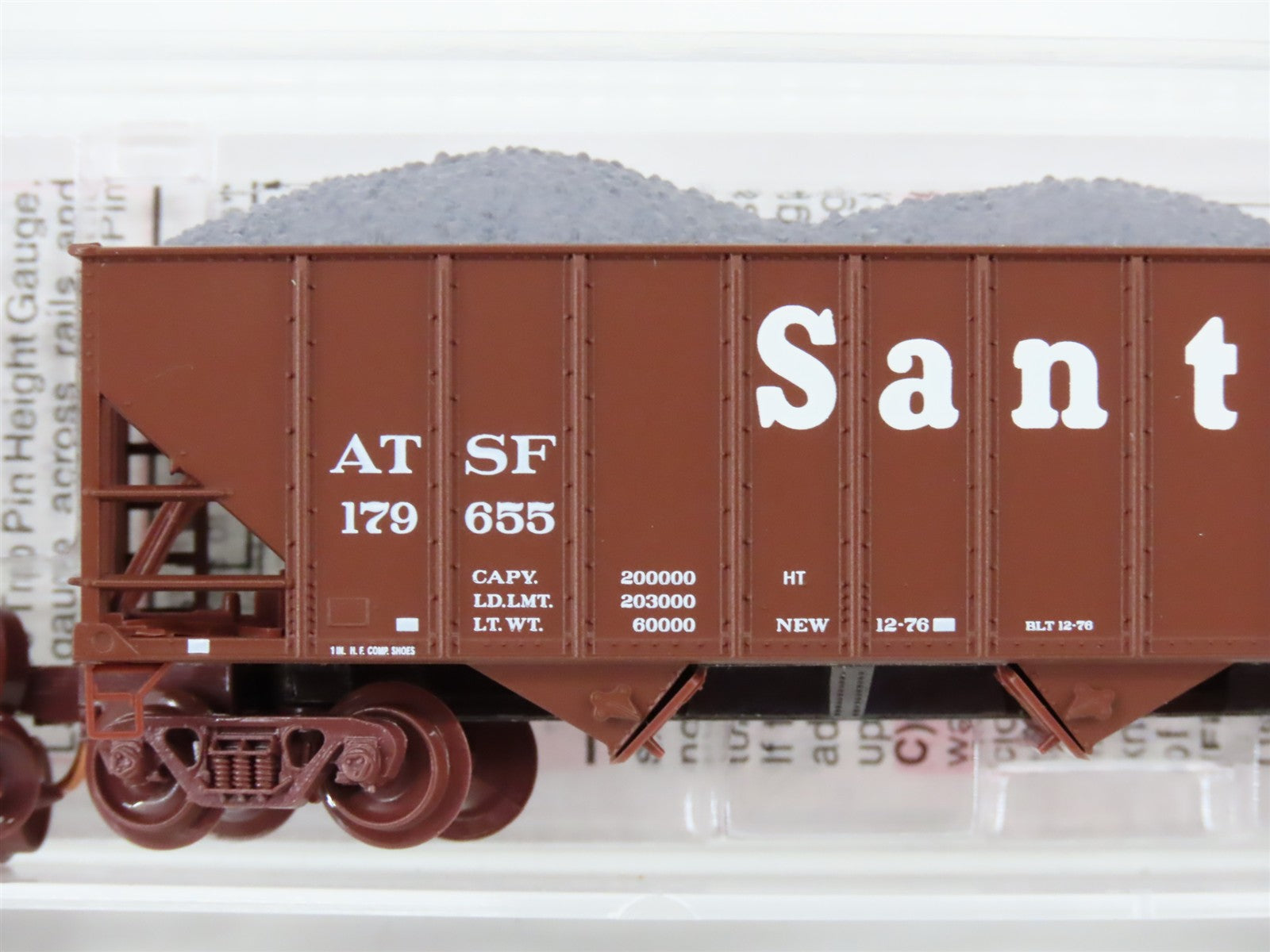 N Scale Micro-Trains MTL 108120.1 ATSF Santa Fe 3-Bay Open Hopper 179655