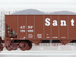 N Scale Micro-Trains MTL 108120.1 ATSF Santa Fe 3-Bay Open Hopper 179655
