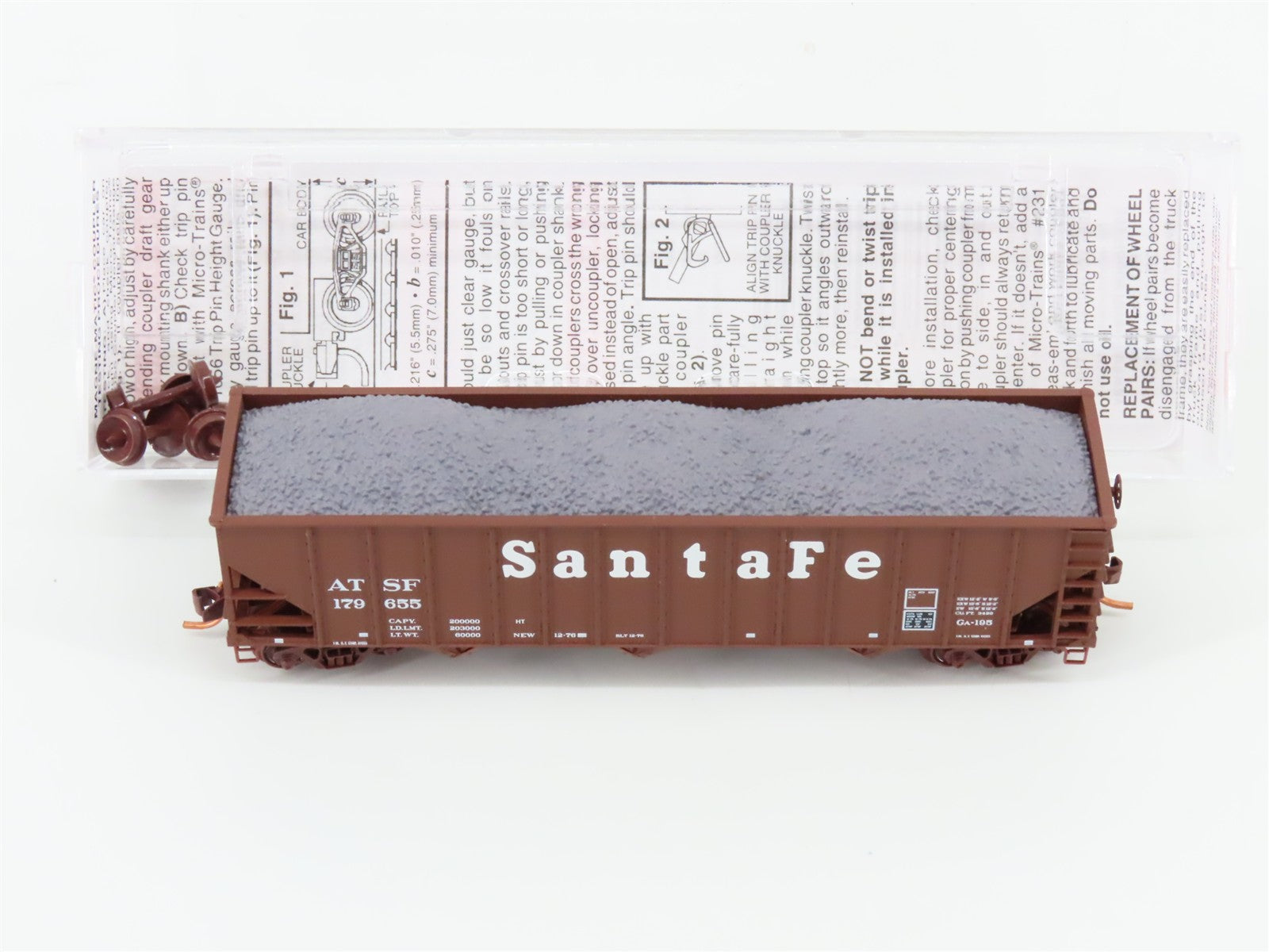 N Scale Micro-Trains MTL 108120.1 ATSF Santa Fe 3-Bay Open Hopper 179655