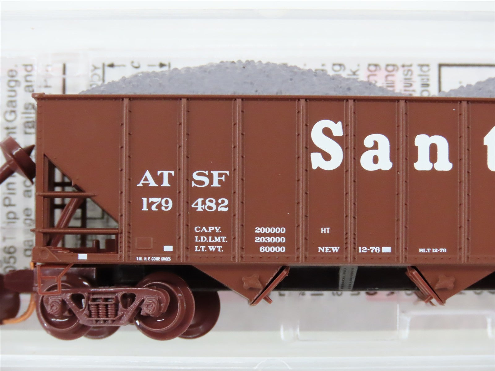 N Scale Micro-Trains MTL 108120.2 ATSF Santa Fe 3-Bay Open Hopper 179482