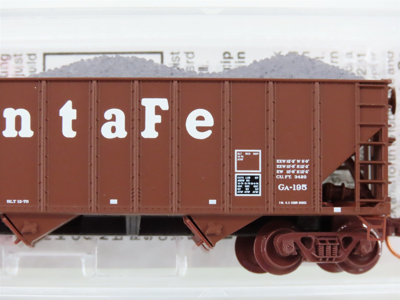 N Scale Micro-Trains MTL 108120.2 ATSF Santa Fe 3-Bay Open Hopper 179482